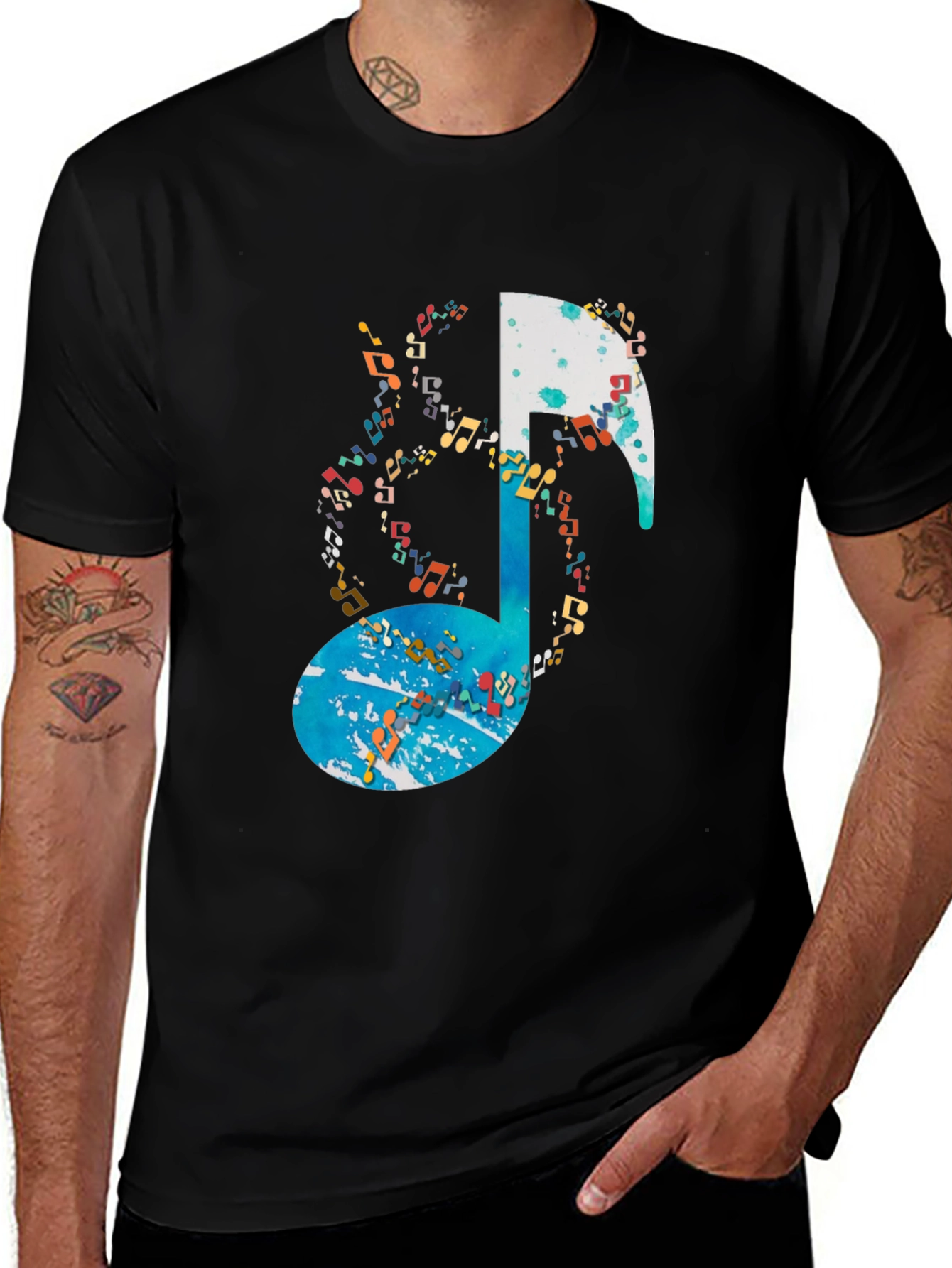 Musical Note Graphic Tee