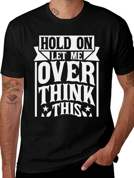 Overthink This Graphic Tee - Black Cotton T-Shirt