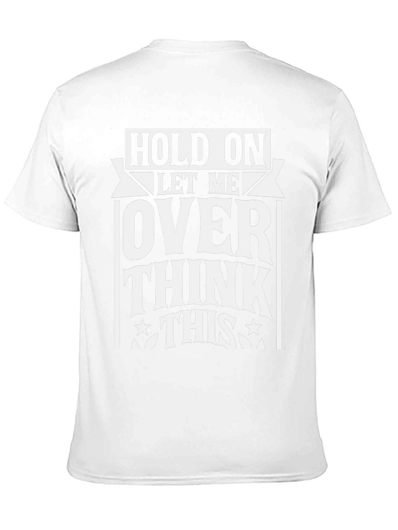 Overthink This Graphic Tee - Black Cotton T-Shirt