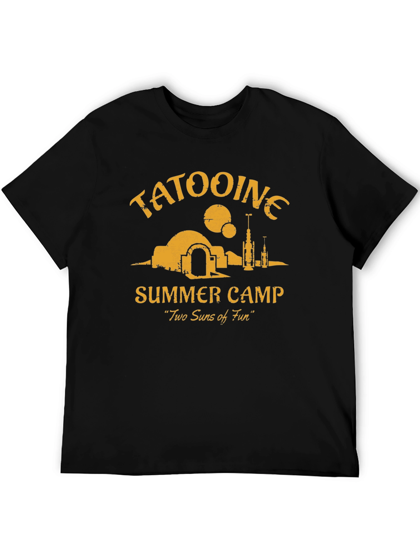 Tatooine Summer Camp Black Graphic Tee