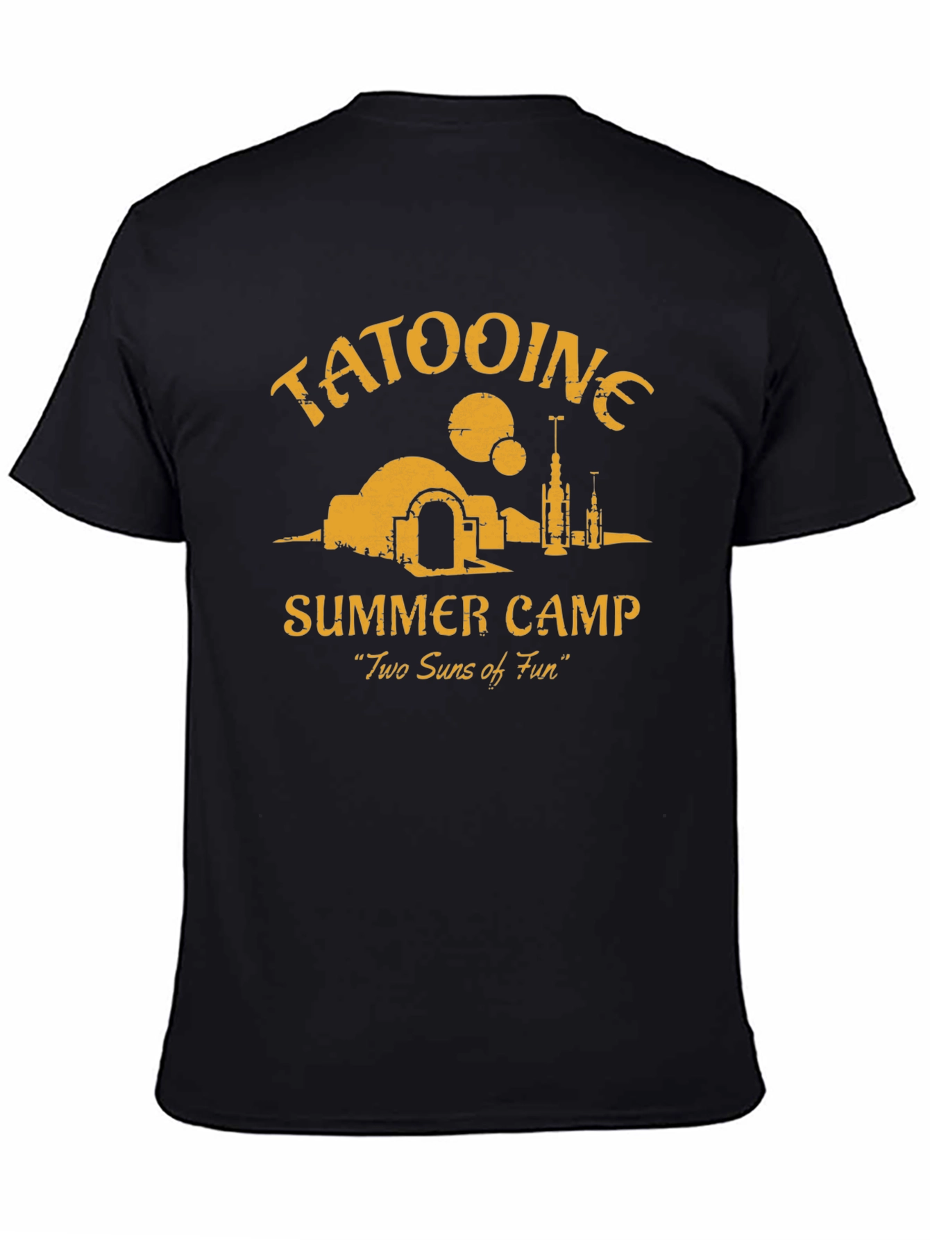 Tatooine Summer Camp Black Graphic Tee