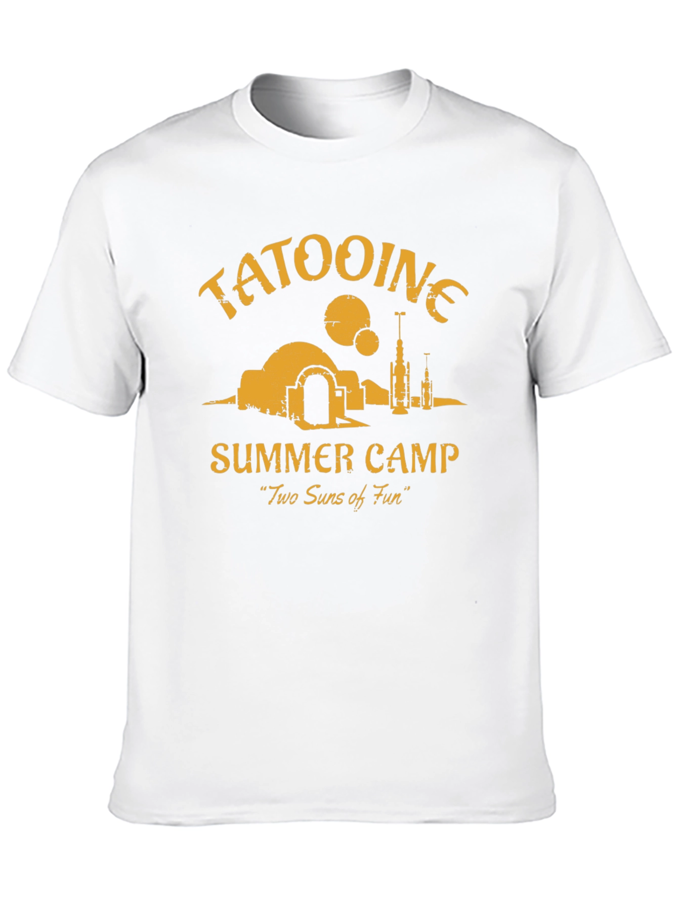 Tatooine Summer Camp Black Graphic Tee