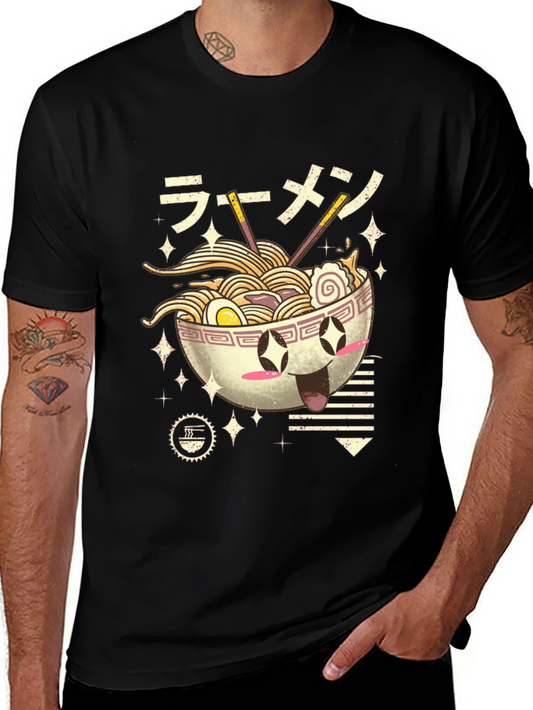 Ramen Bowl T-Shirt - Anime Style
