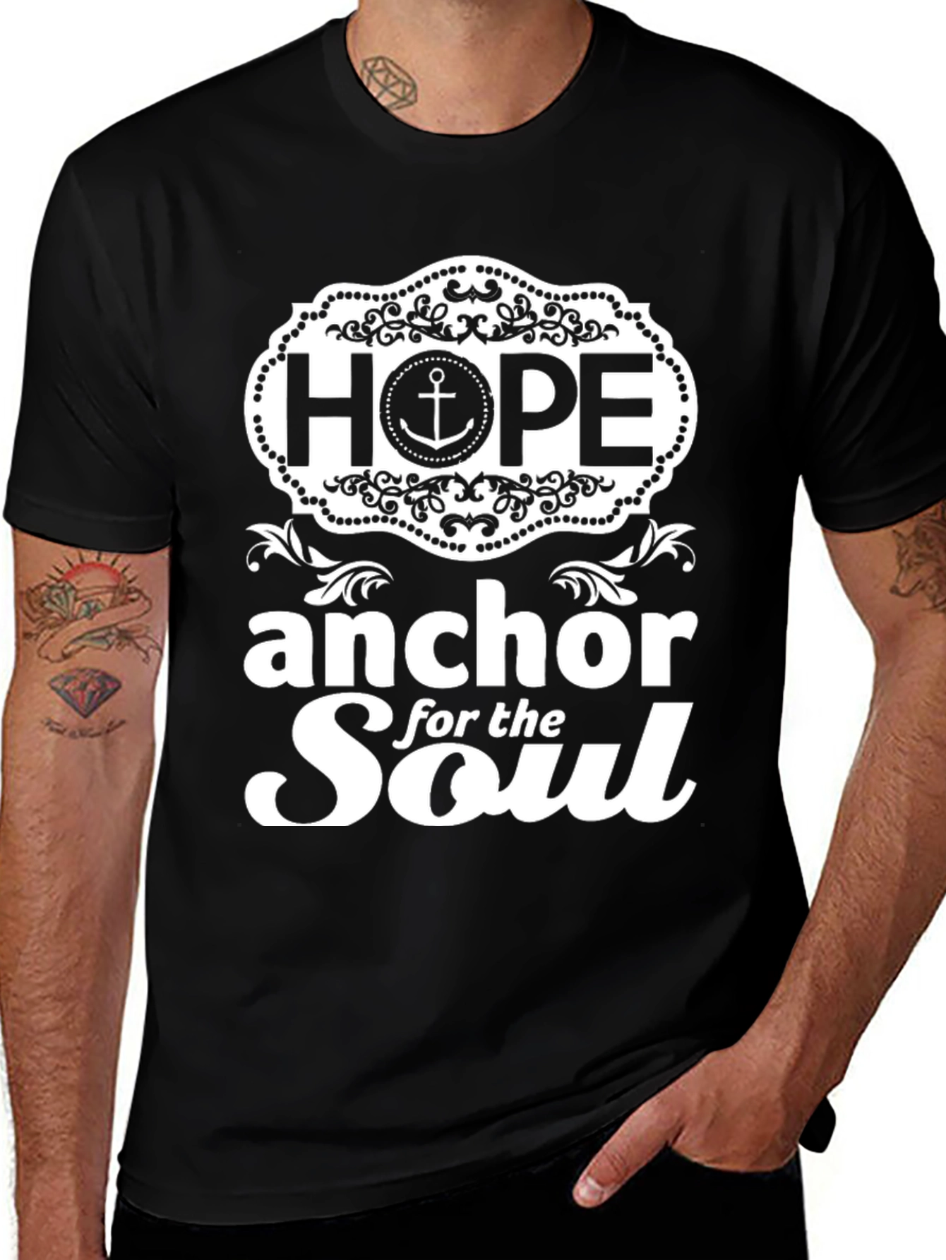 Hope Anchor Soul Graphic T-Shirt