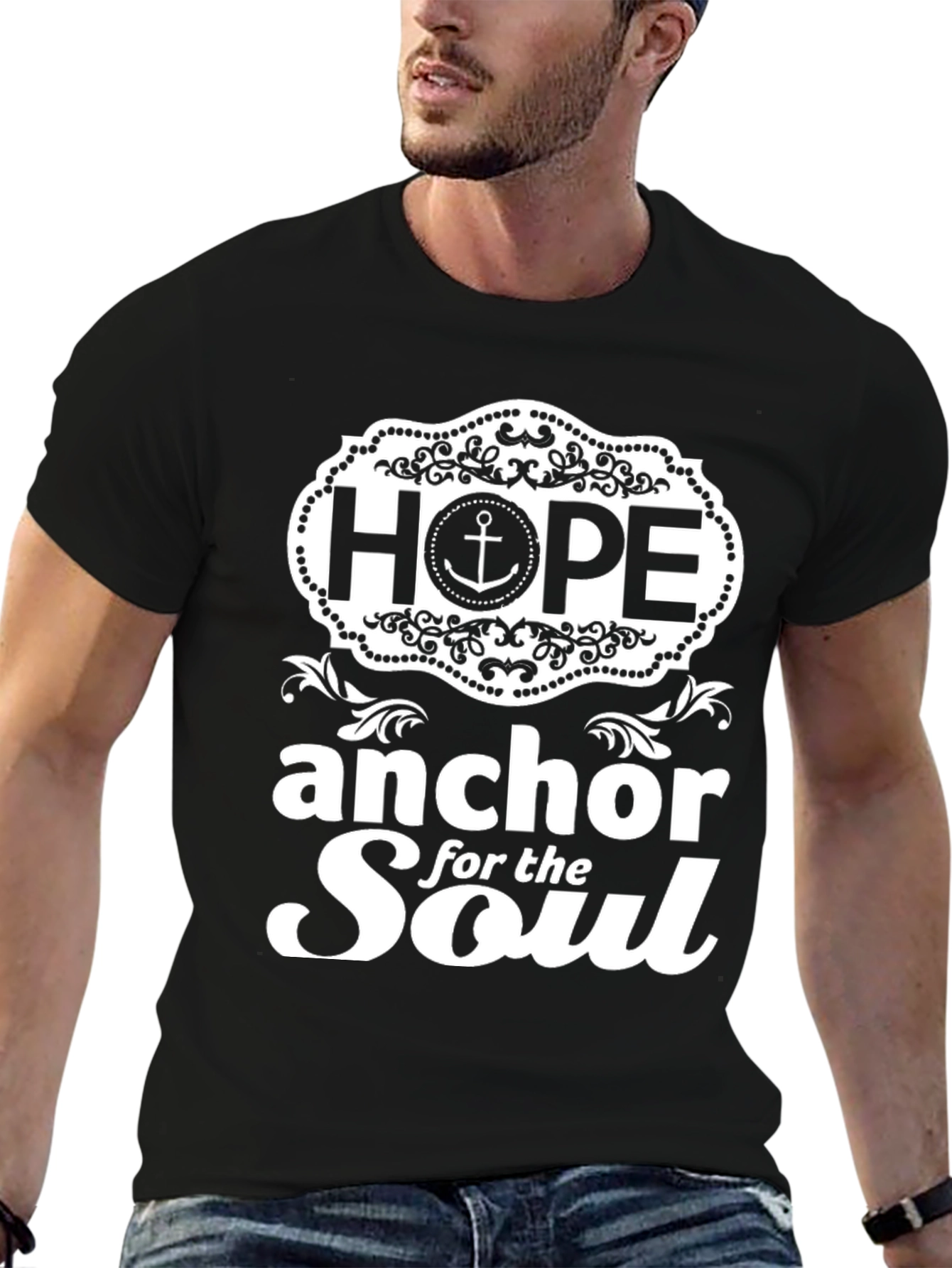 Hope Anchor Soul Graphic T-Shirt