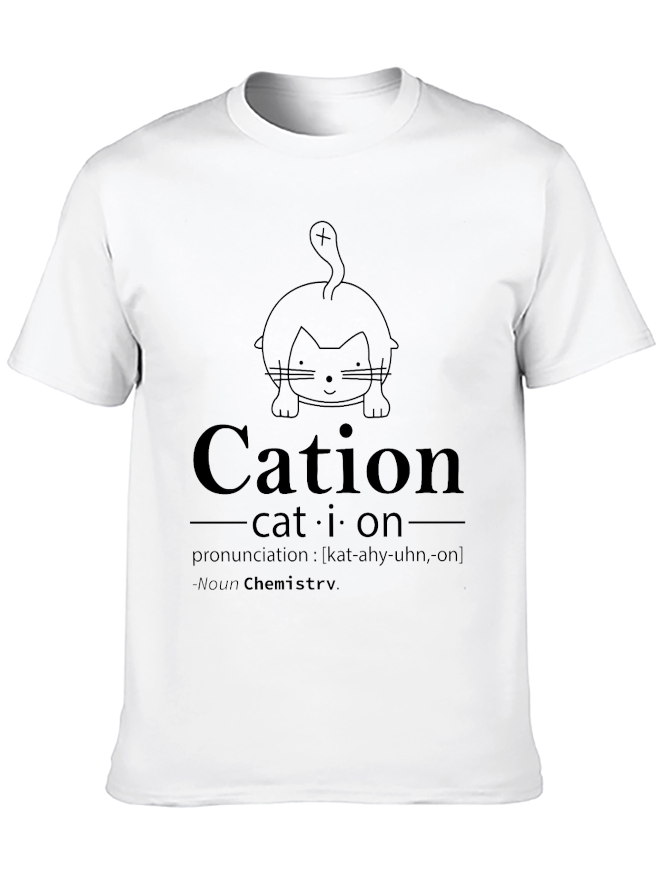 Cation Chemistry Cat Pun T-Shirt