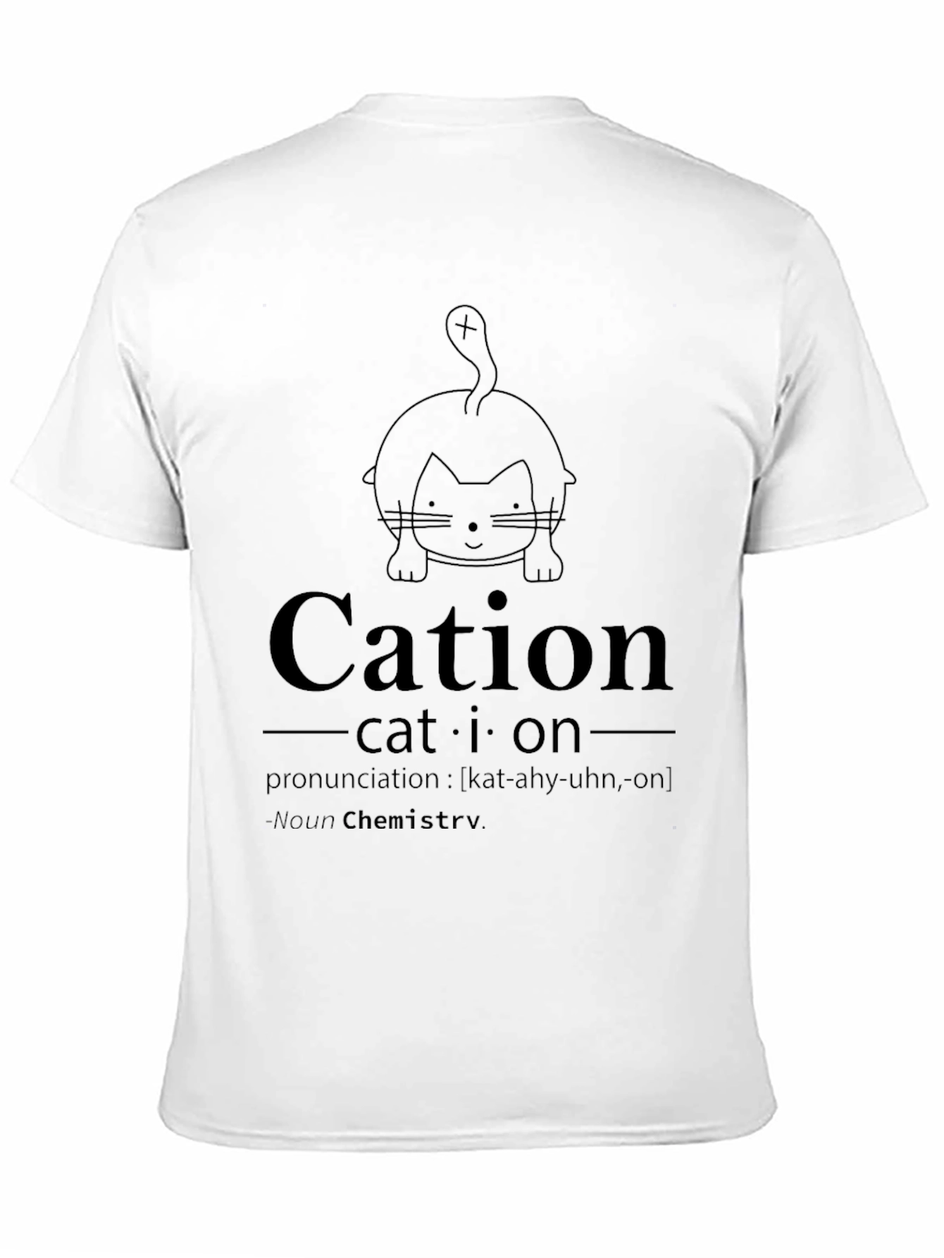 Cation Chemistry Cat Pun T-Shirt