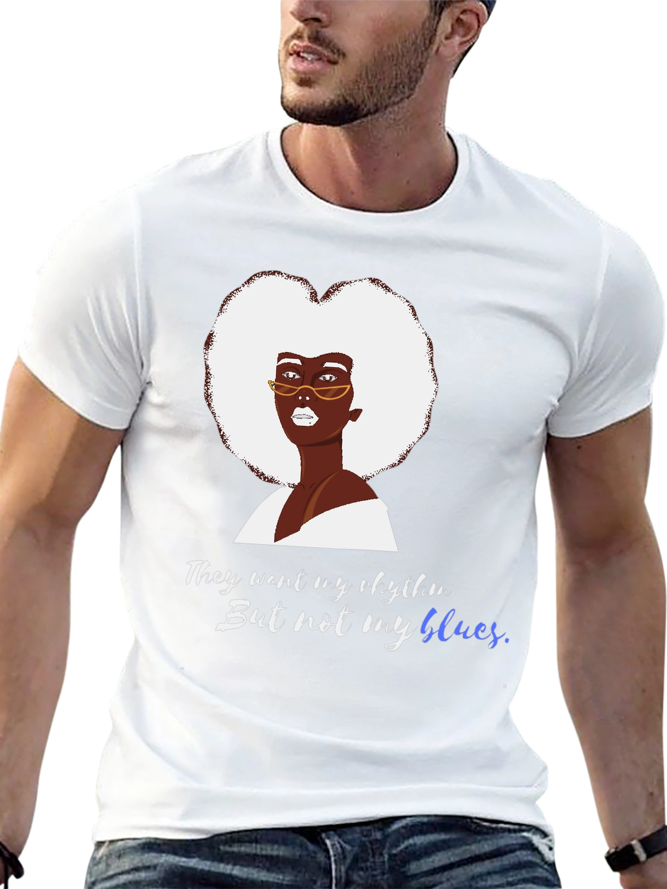 Rhythm & Blues Graphic Tee - Unisex Black T-Shirt