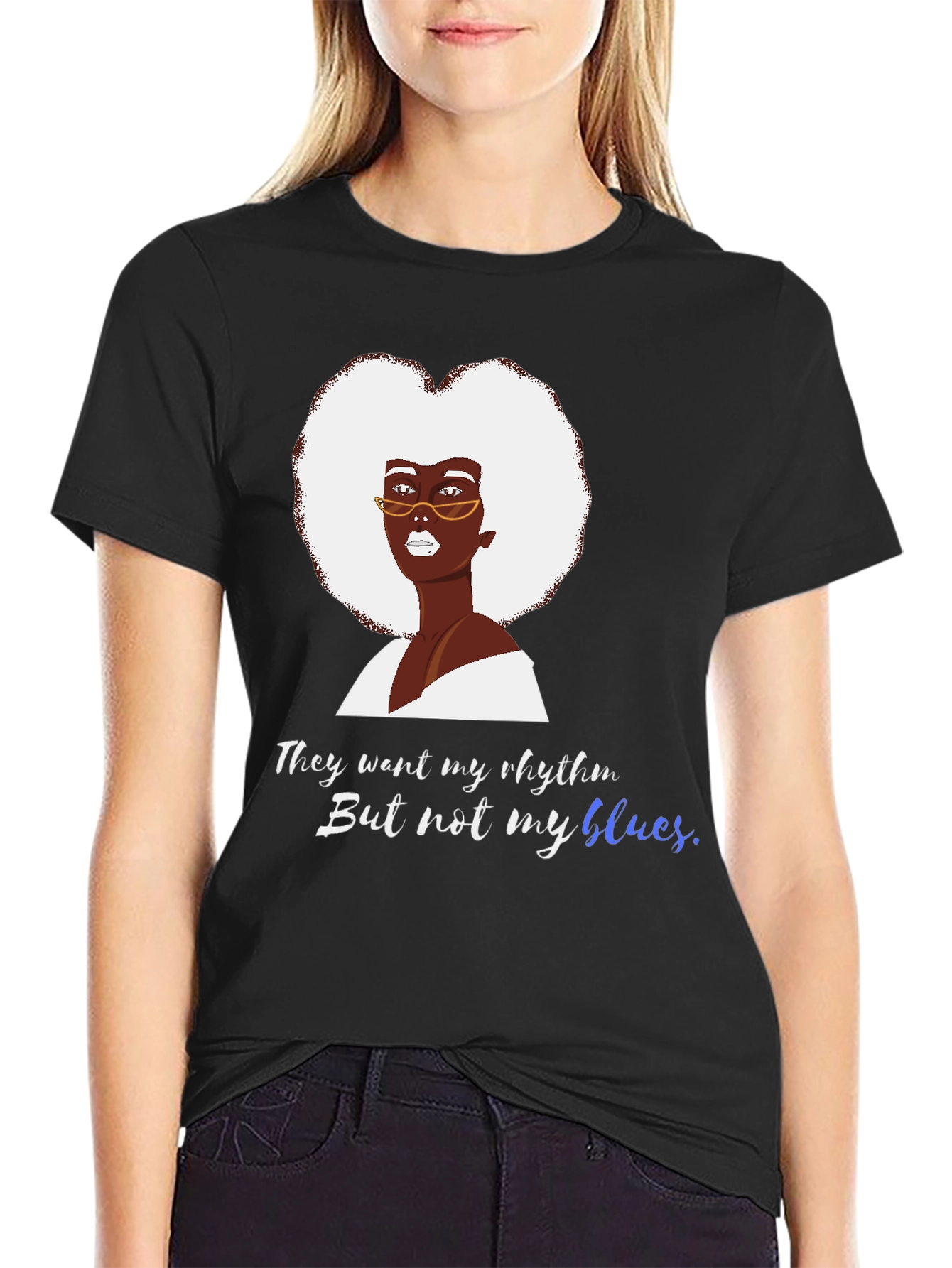 Rhythm & Blues Graphic Tee - Unisex Black T-Shirt
