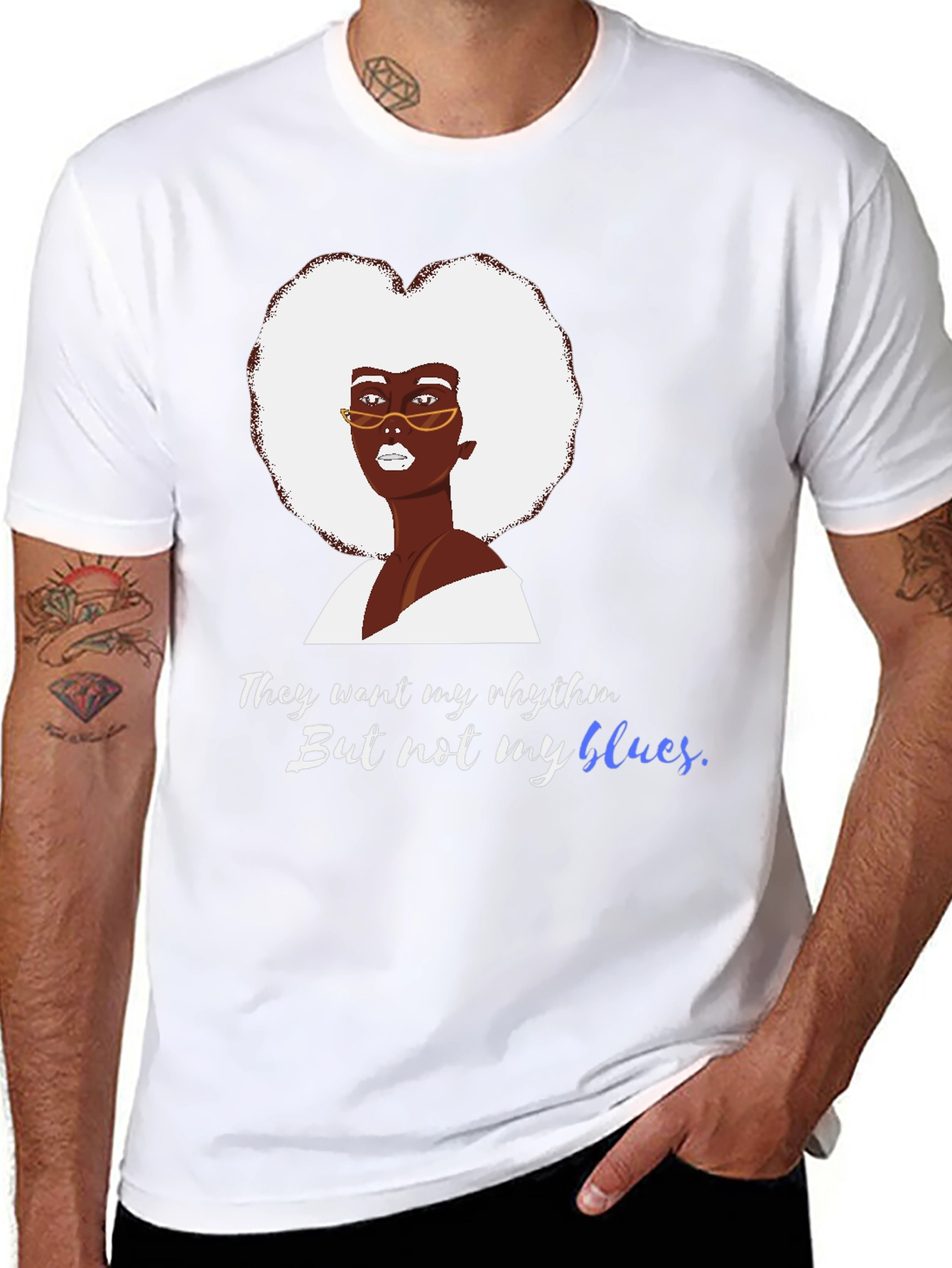 Rhythm & Blues Graphic Tee - Unisex Black T-Shirt