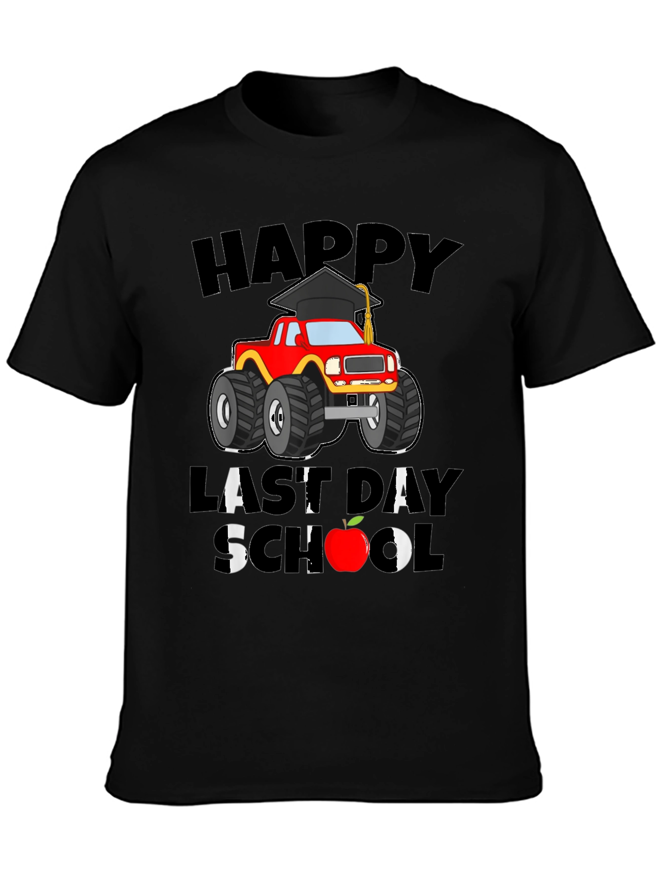 Happy Last Day of School Monster Truck T-Shirt