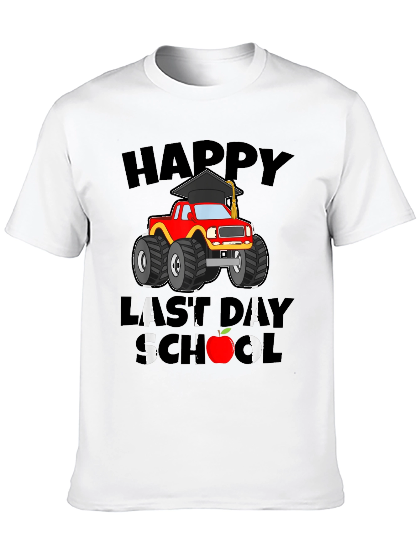 Happy Last Day of School Monster Truck T-Shirt