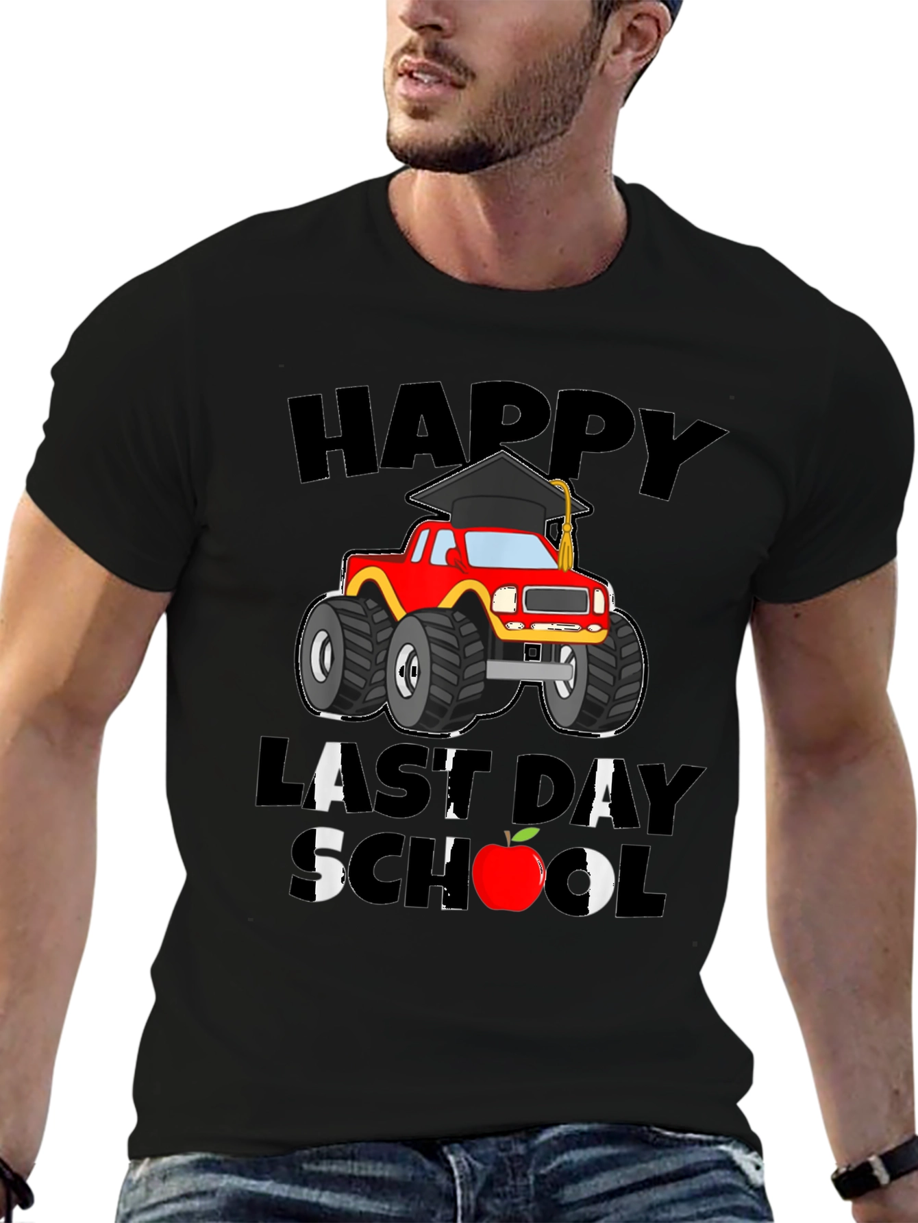 Happy Last Day of School Monster Truck T-Shirt