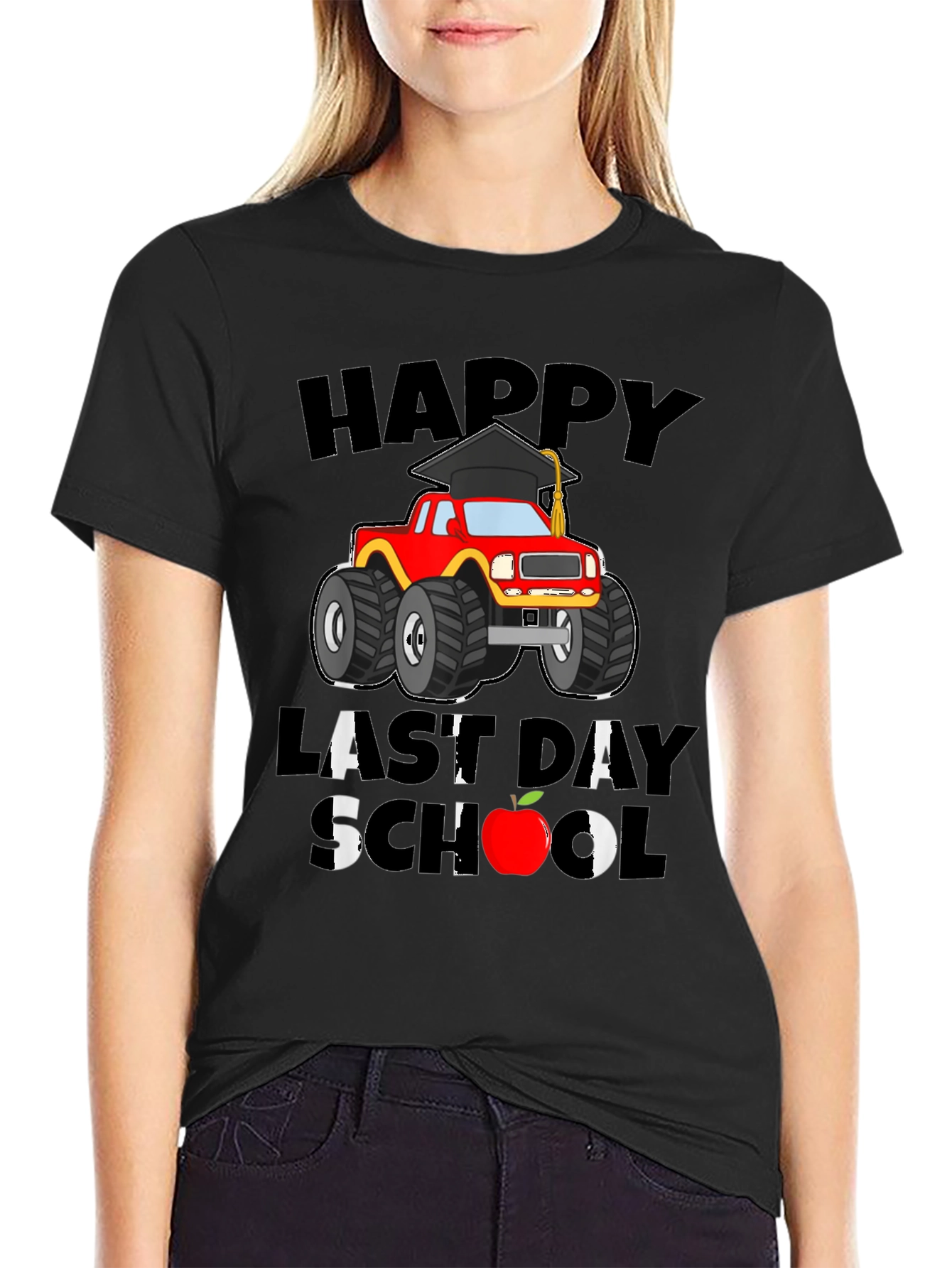 Happy Last Day of School Monster Truck T-Shirt
