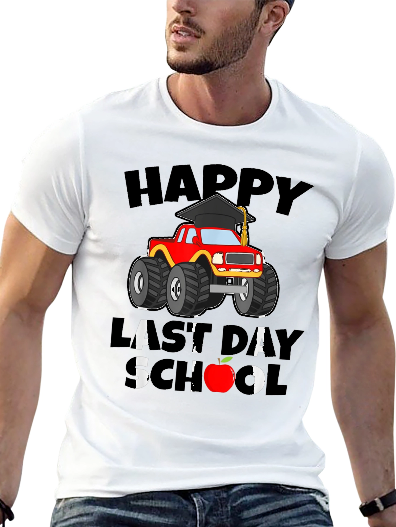 Happy Last Day of School Monster Truck T-Shirt