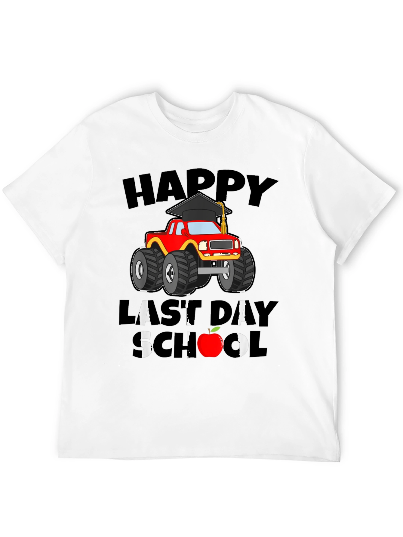 Happy Last Day of School Monster Truck T-Shirt