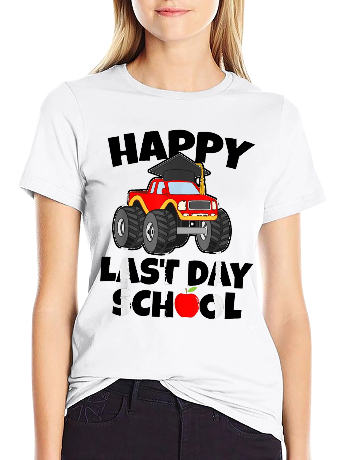 Happy Last Day of School Monster Truck T-Shirt