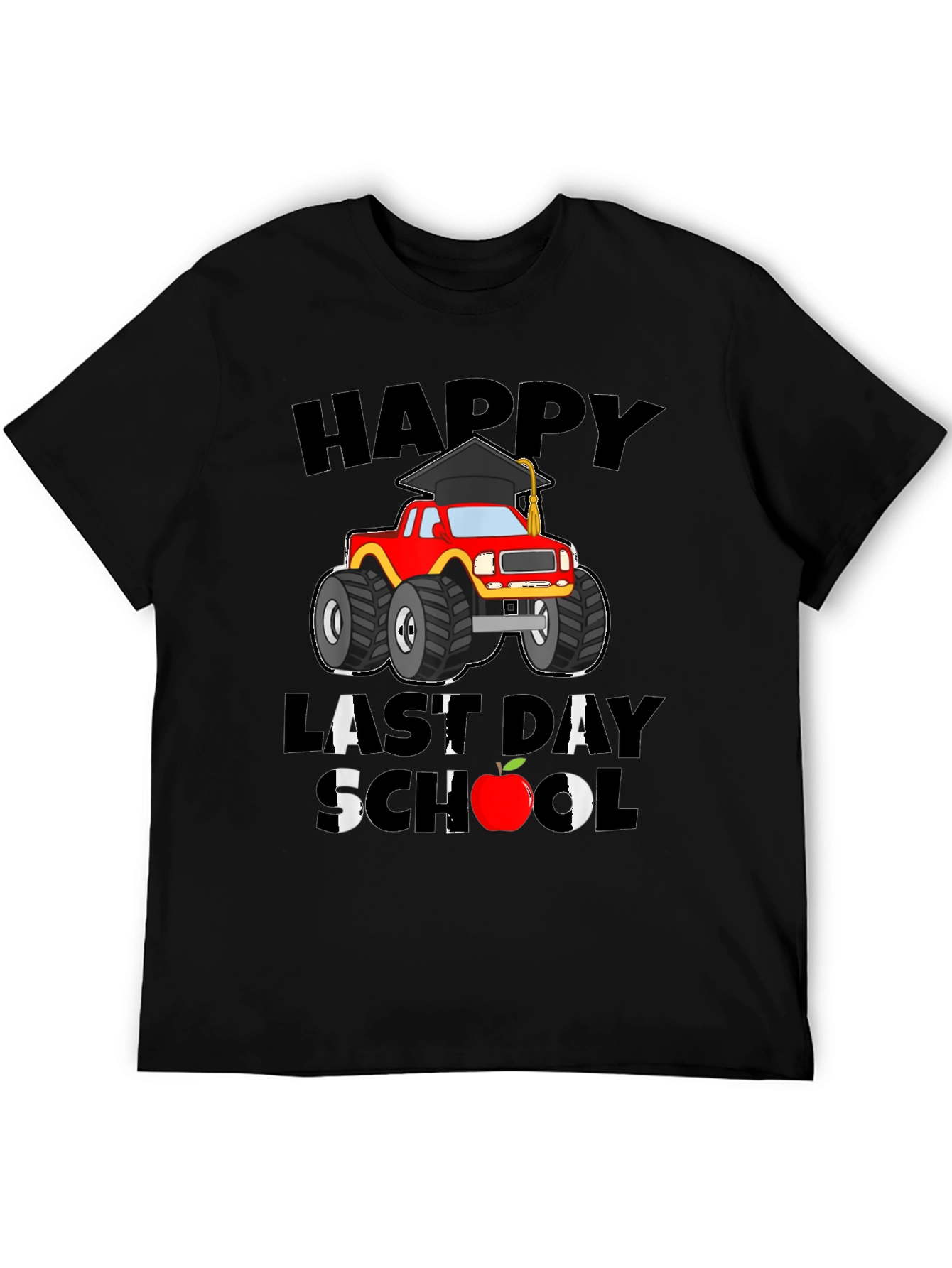 Happy Last Day of School Monster Truck T-Shirt