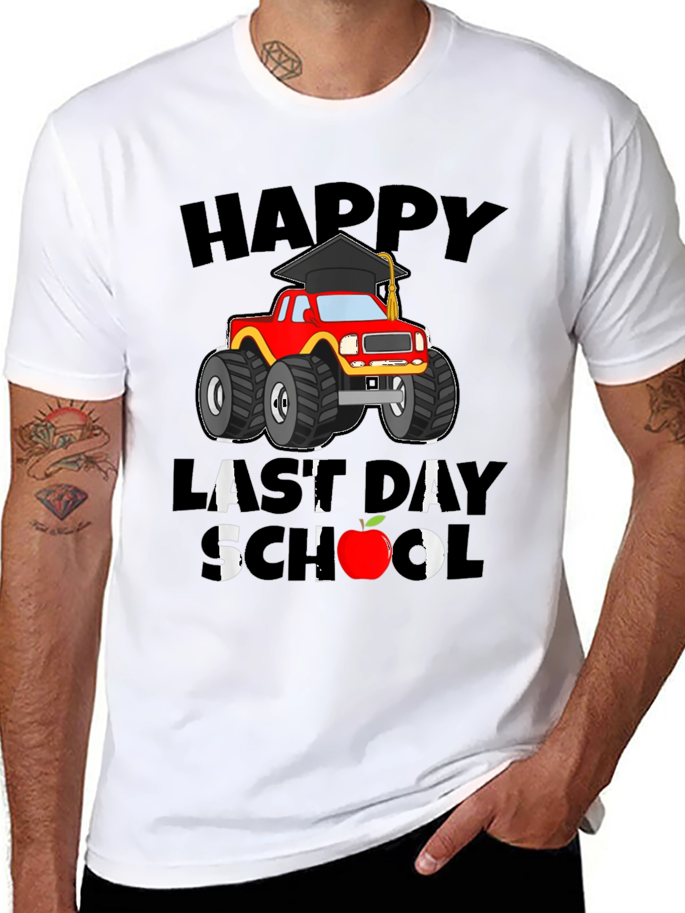 Happy Last Day of School Monster Truck T-Shirt