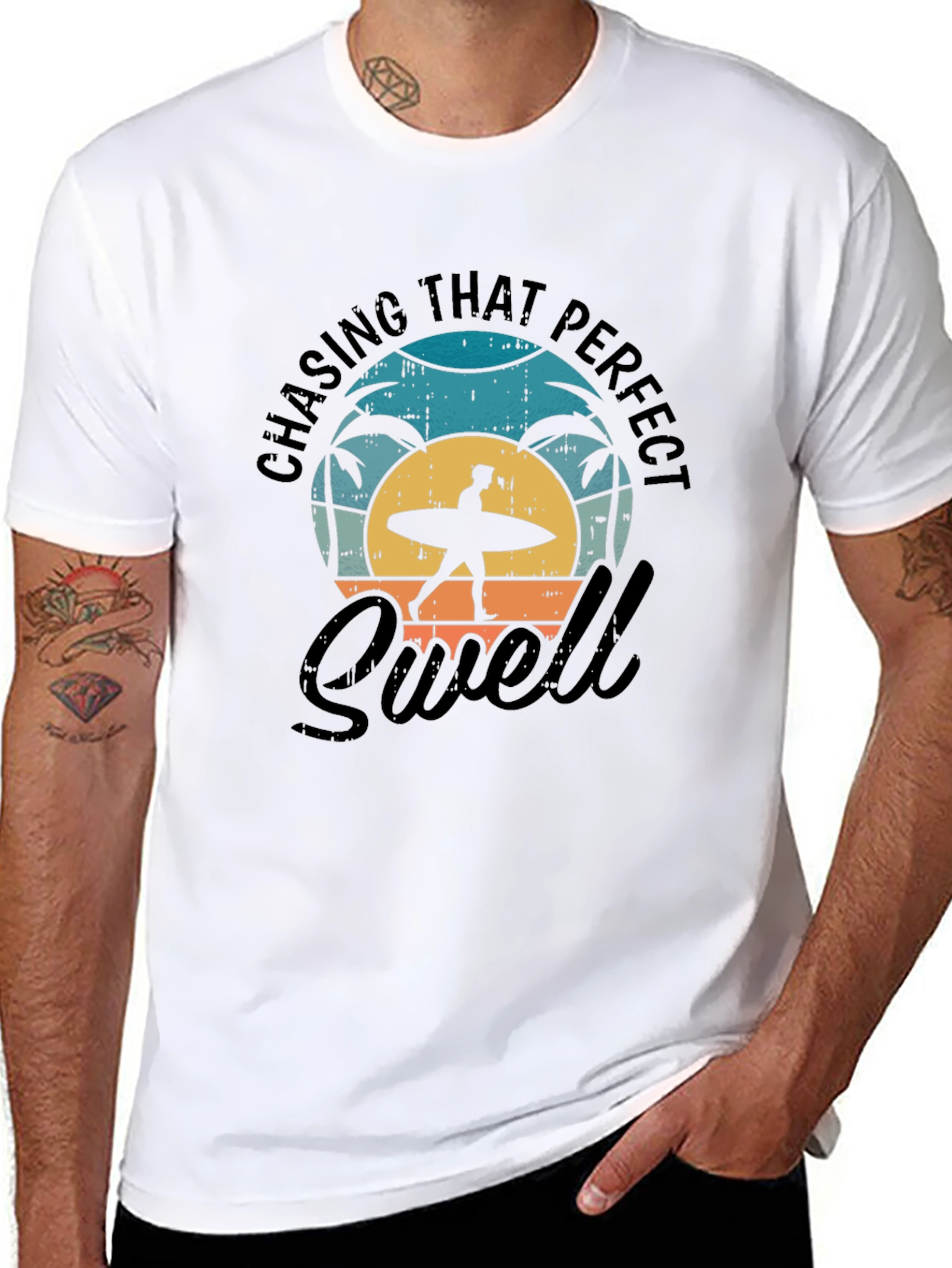 Chasing That Perfect Swell T-Shirt - Surfer Tee