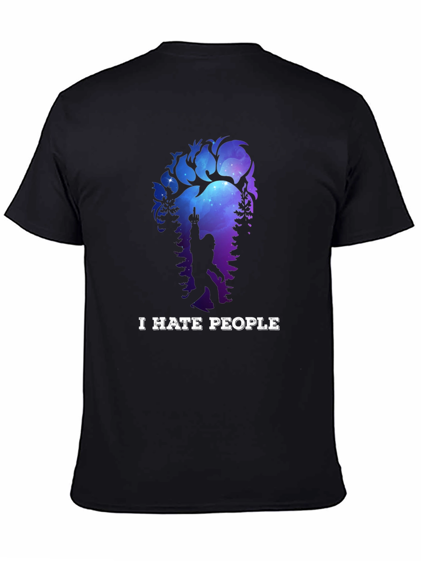 I Hate People Bigfoot T-Shirt Funny Sasquatch Tee