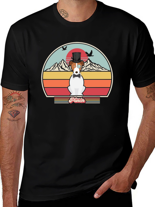 Dapper Dog Graphic Tee - Vintage Style