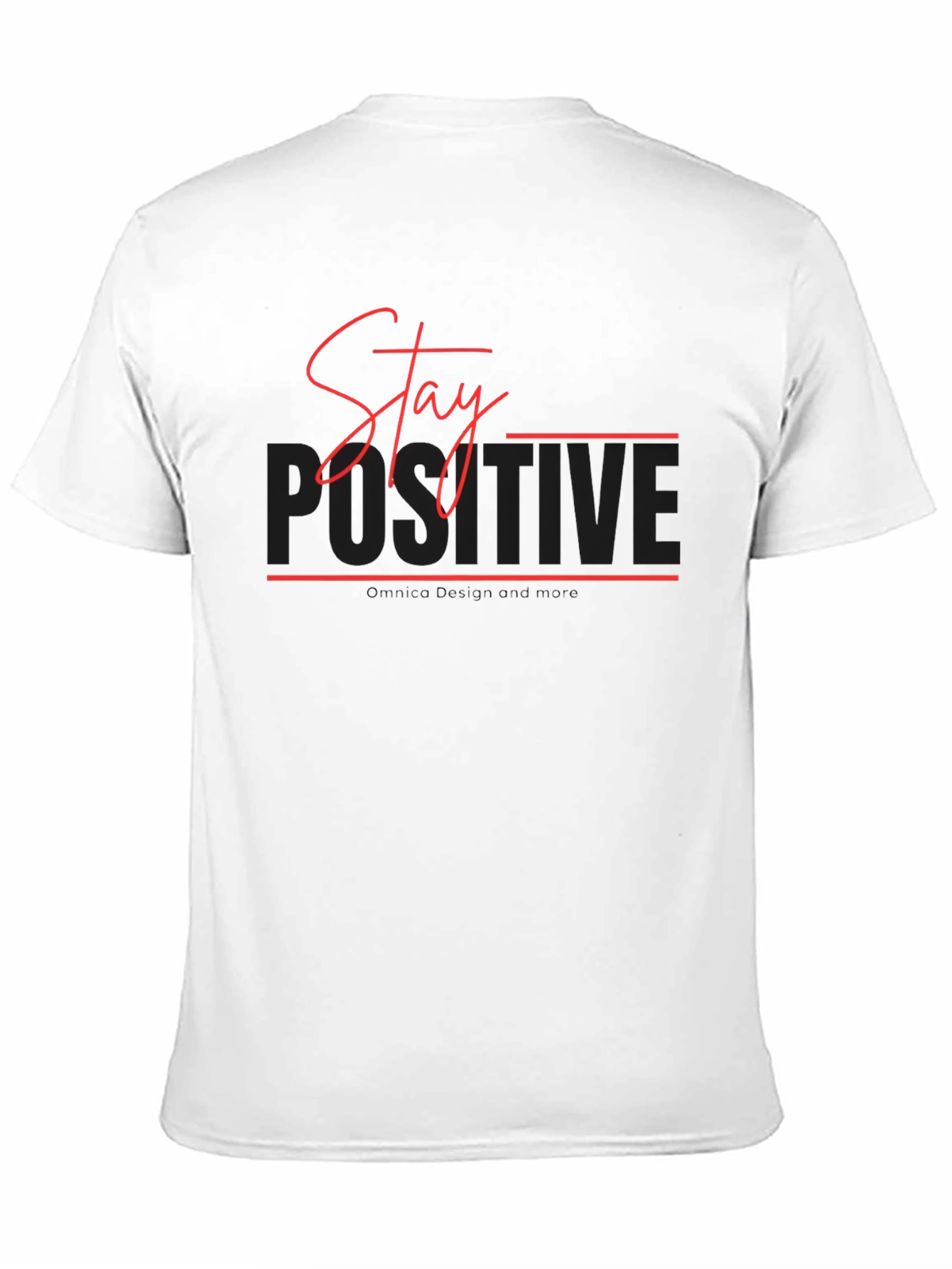 Stay Positive Black T-Shirt - Motivational Design