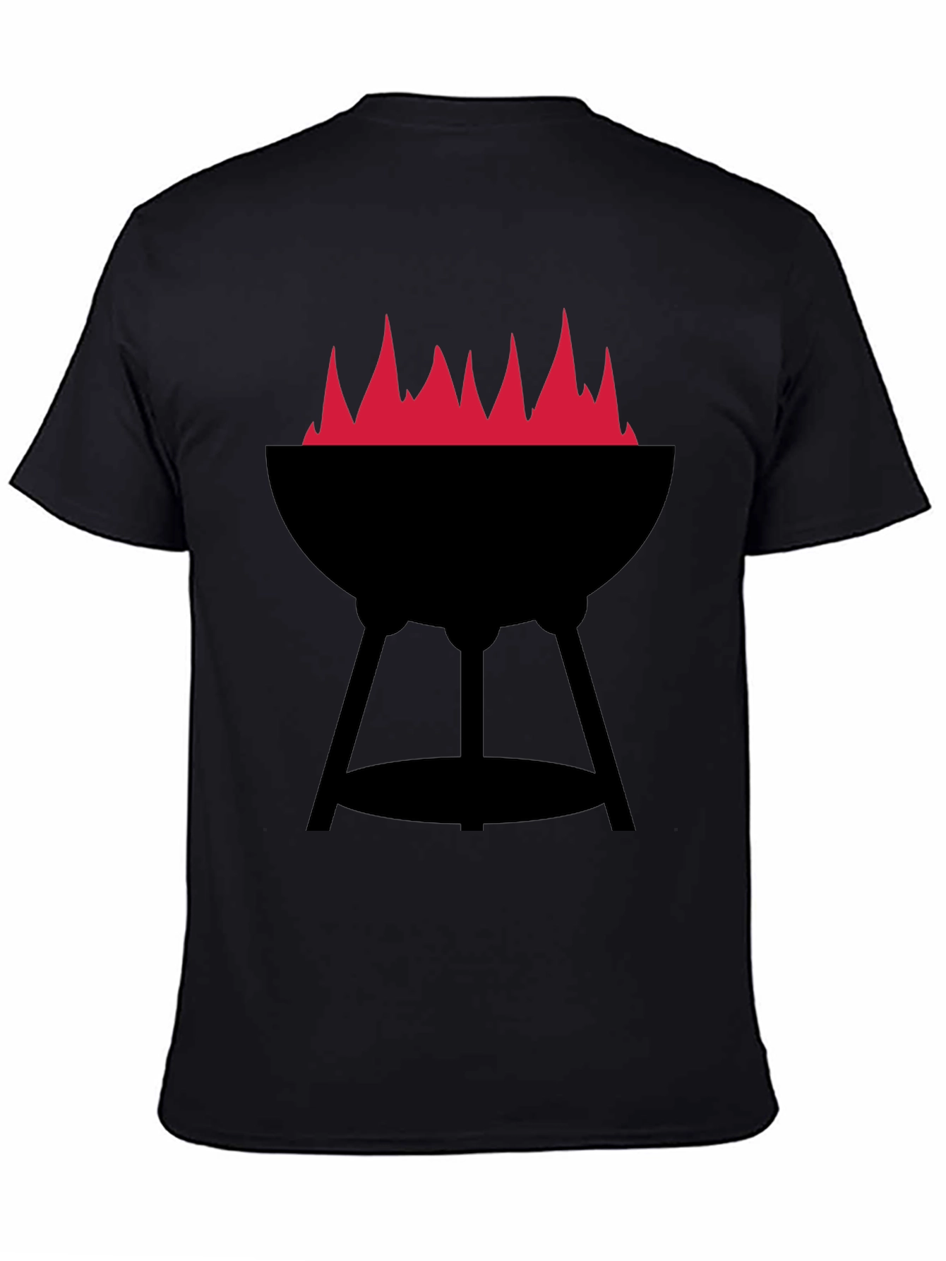 BBQ Grill with Flames Graphic Tee