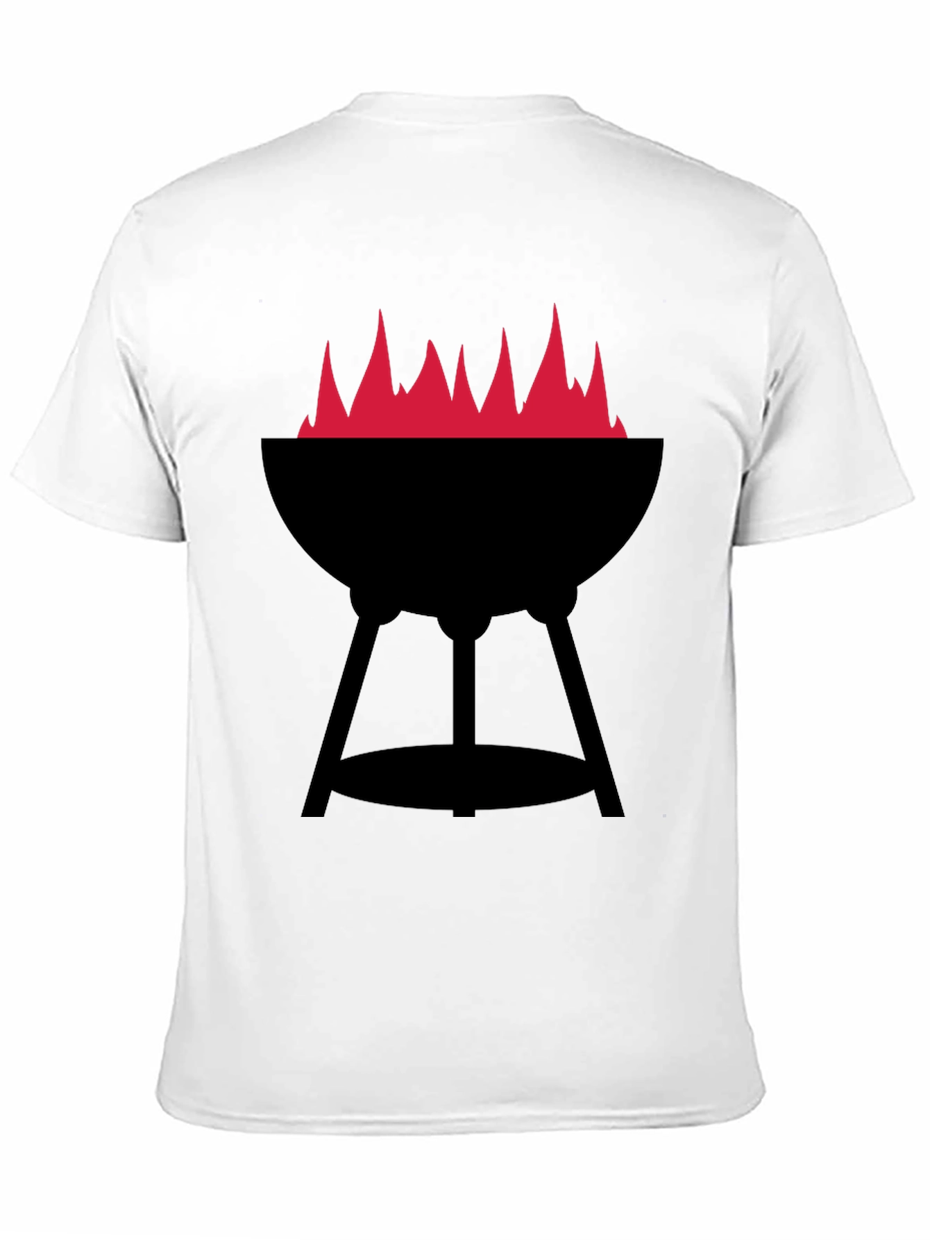 BBQ Grill with Flames Graphic Tee