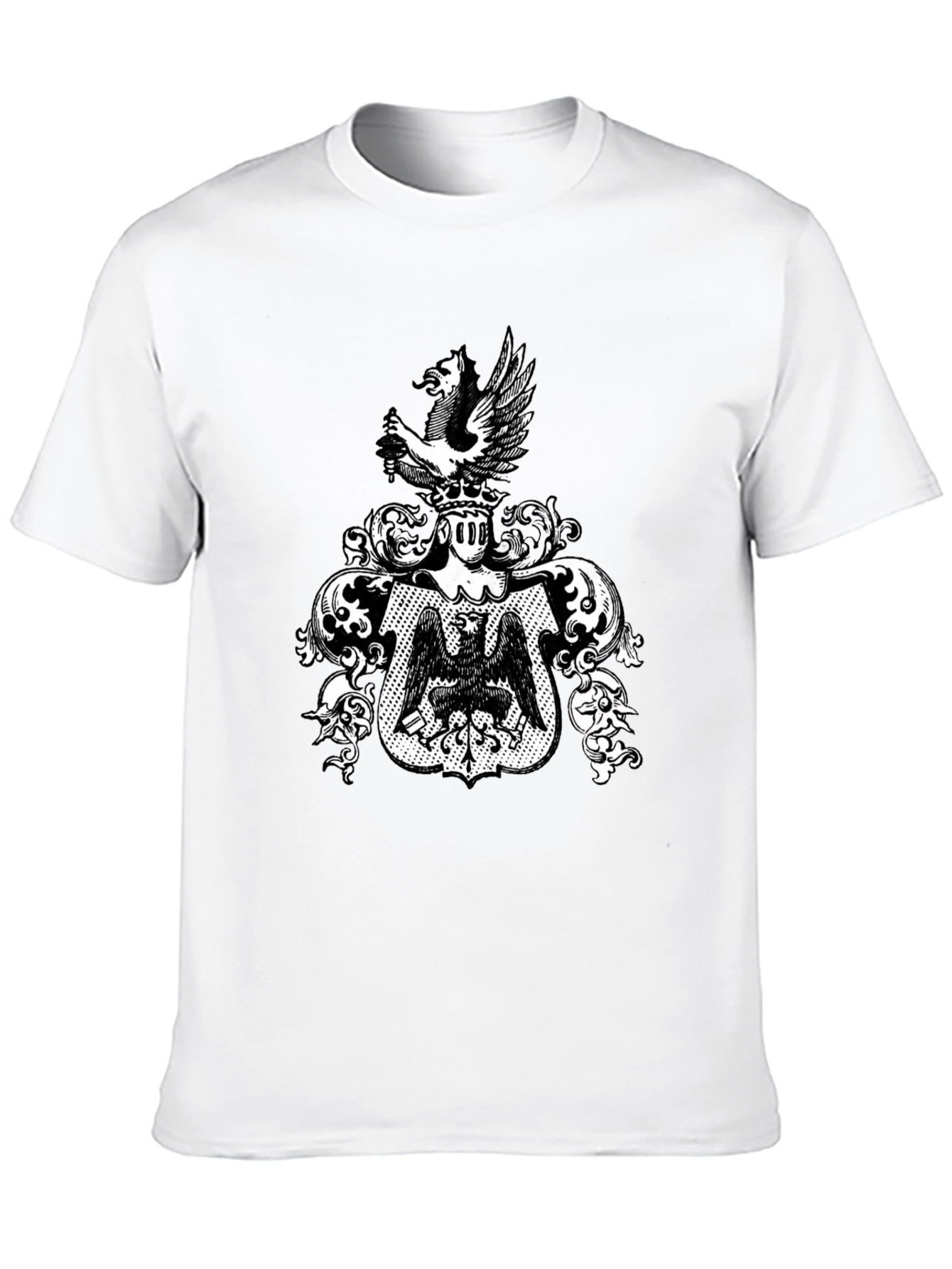 Heraldic Eagle Crest T-Shirt - Classic Graphic Tee