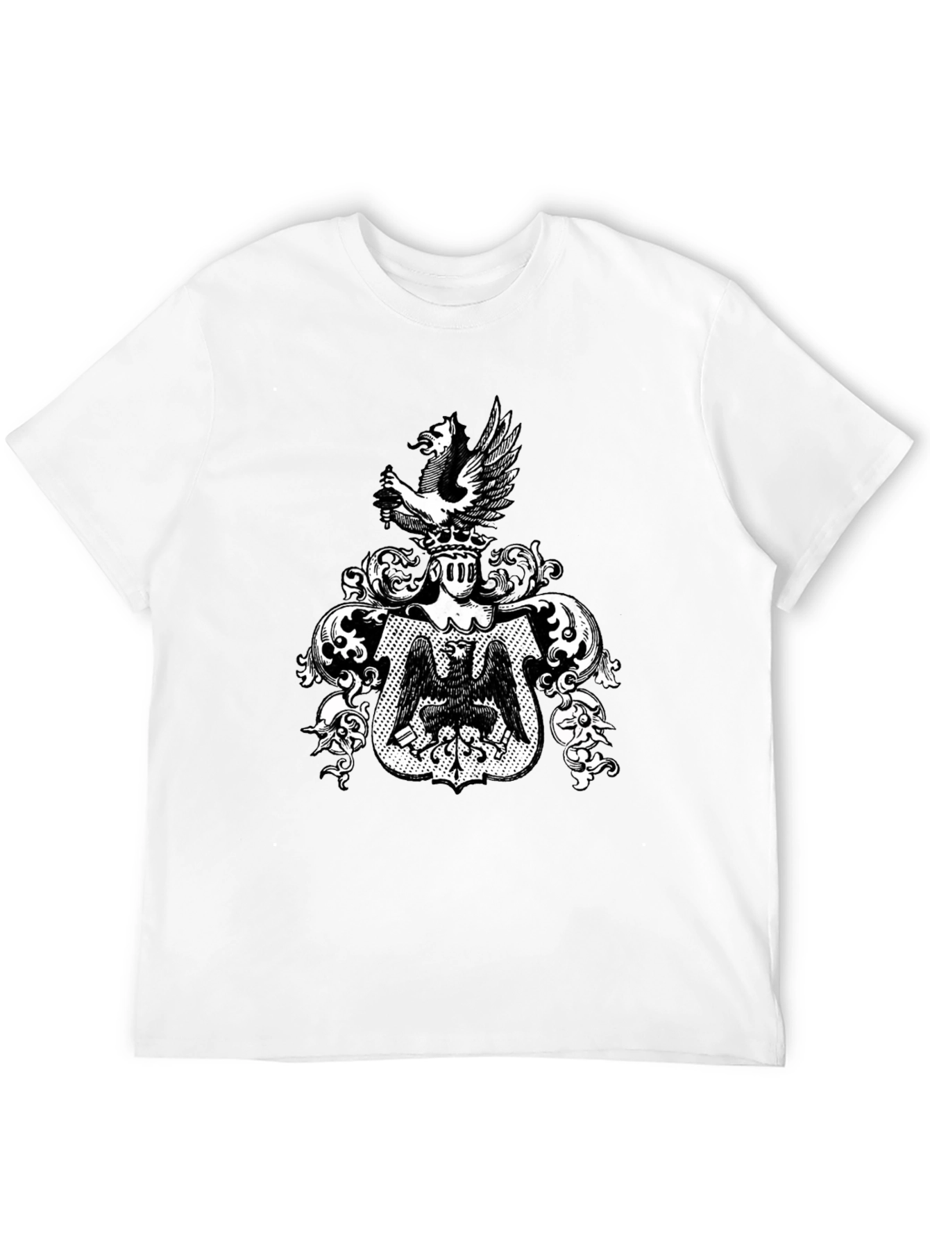 Heraldic Eagle Crest T-Shirt - Classic Graphic Tee