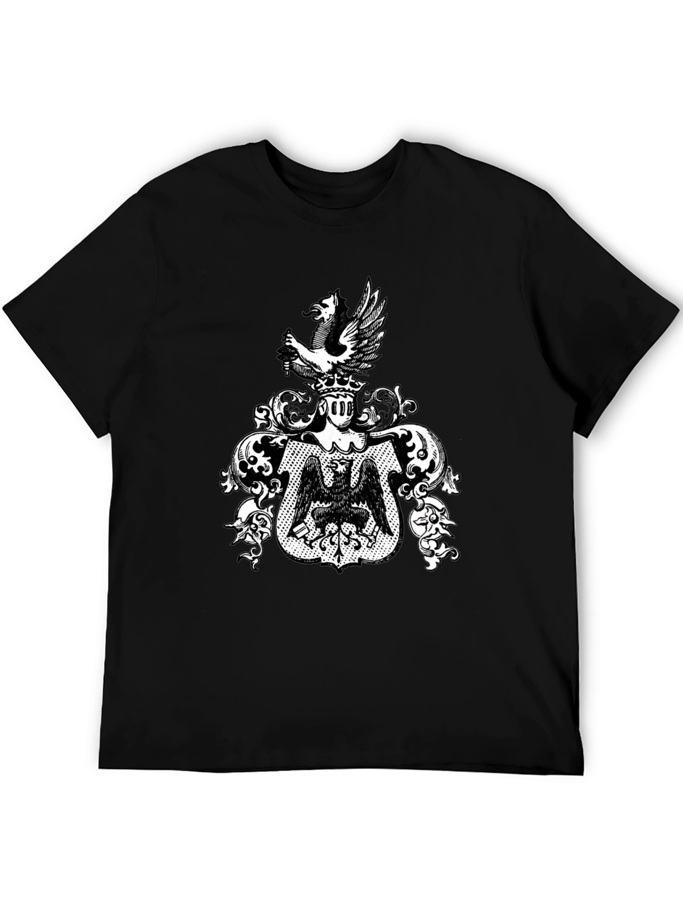 Heraldic Eagle Crest T-Shirt - Classic Graphic Tee