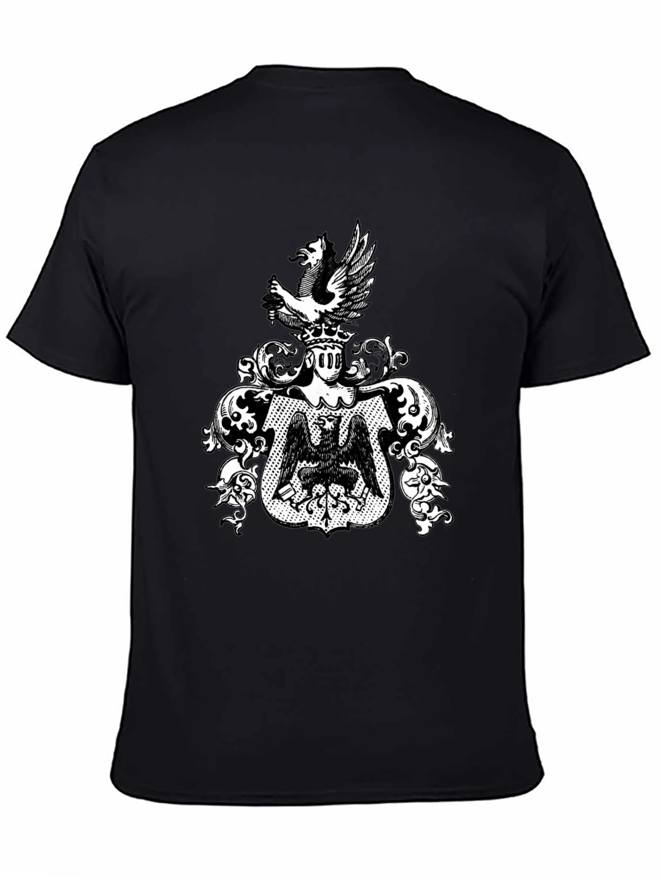 Heraldic Eagle Crest T-Shirt - Classic Graphic Tee