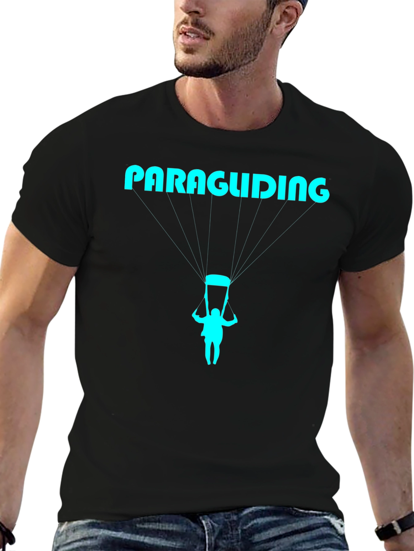 Paragliding Graphic T-Shirt - Cool Adventure Tee