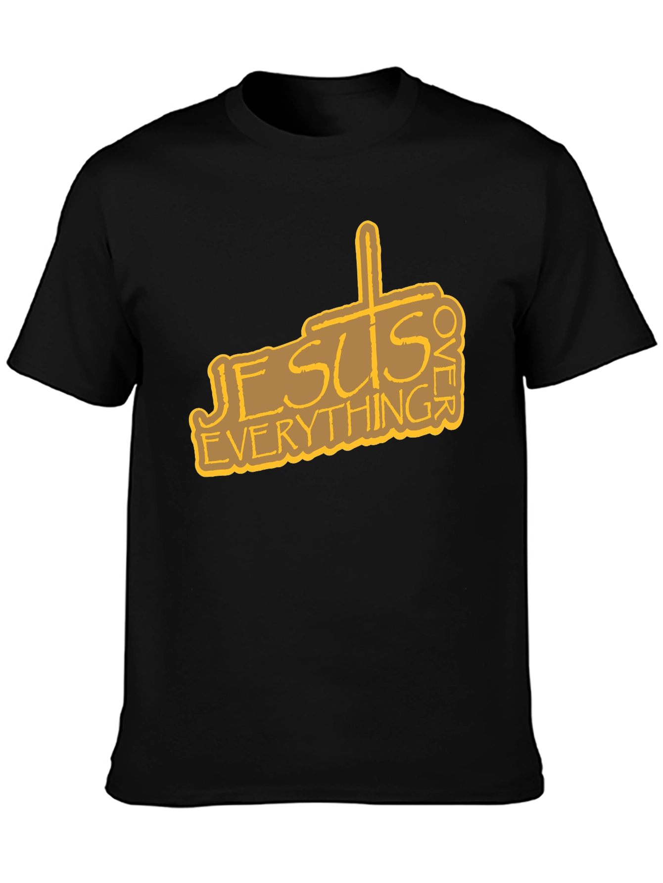 Jesus Over Everything Graphic Tee - Black