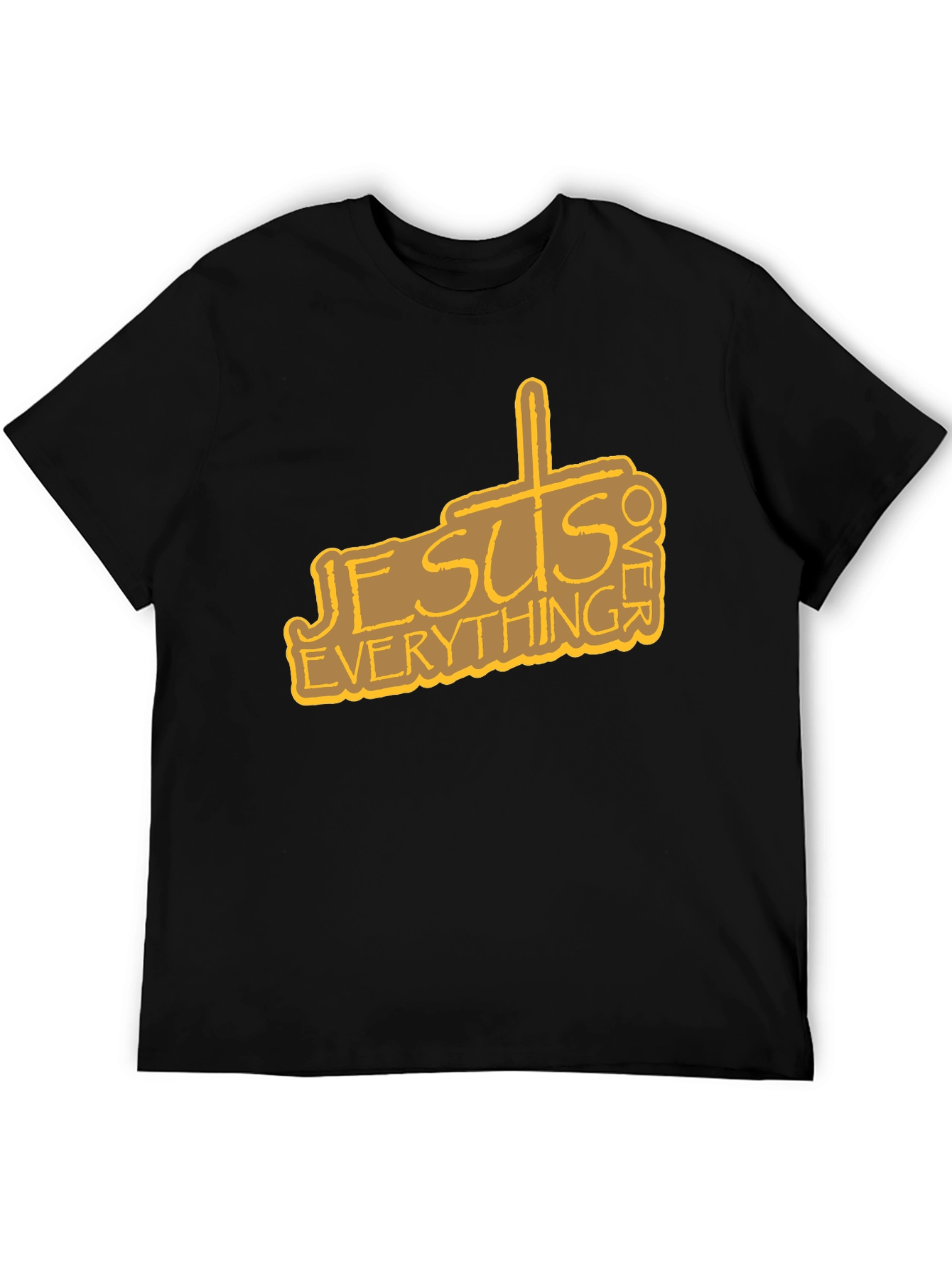 Jesus Over Everything Graphic Tee - Black