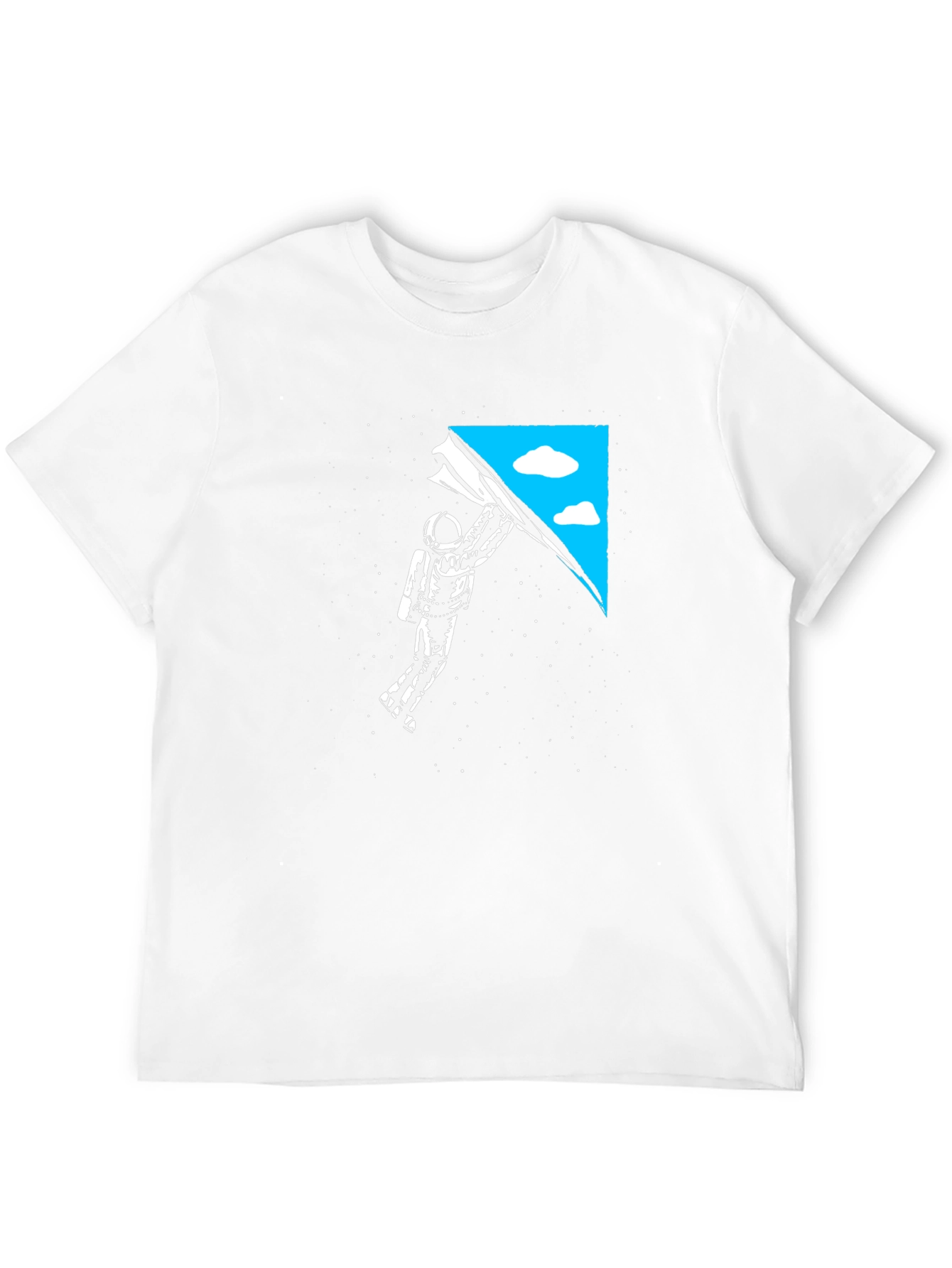 Astronaut Sky Black T-Shirt
