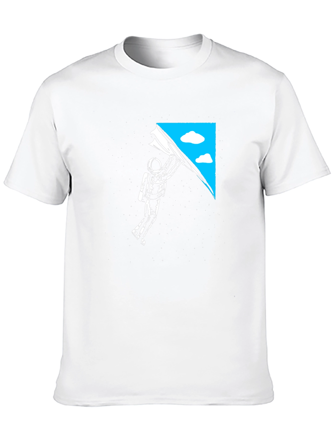 Astronaut Sky Black T-Shirt