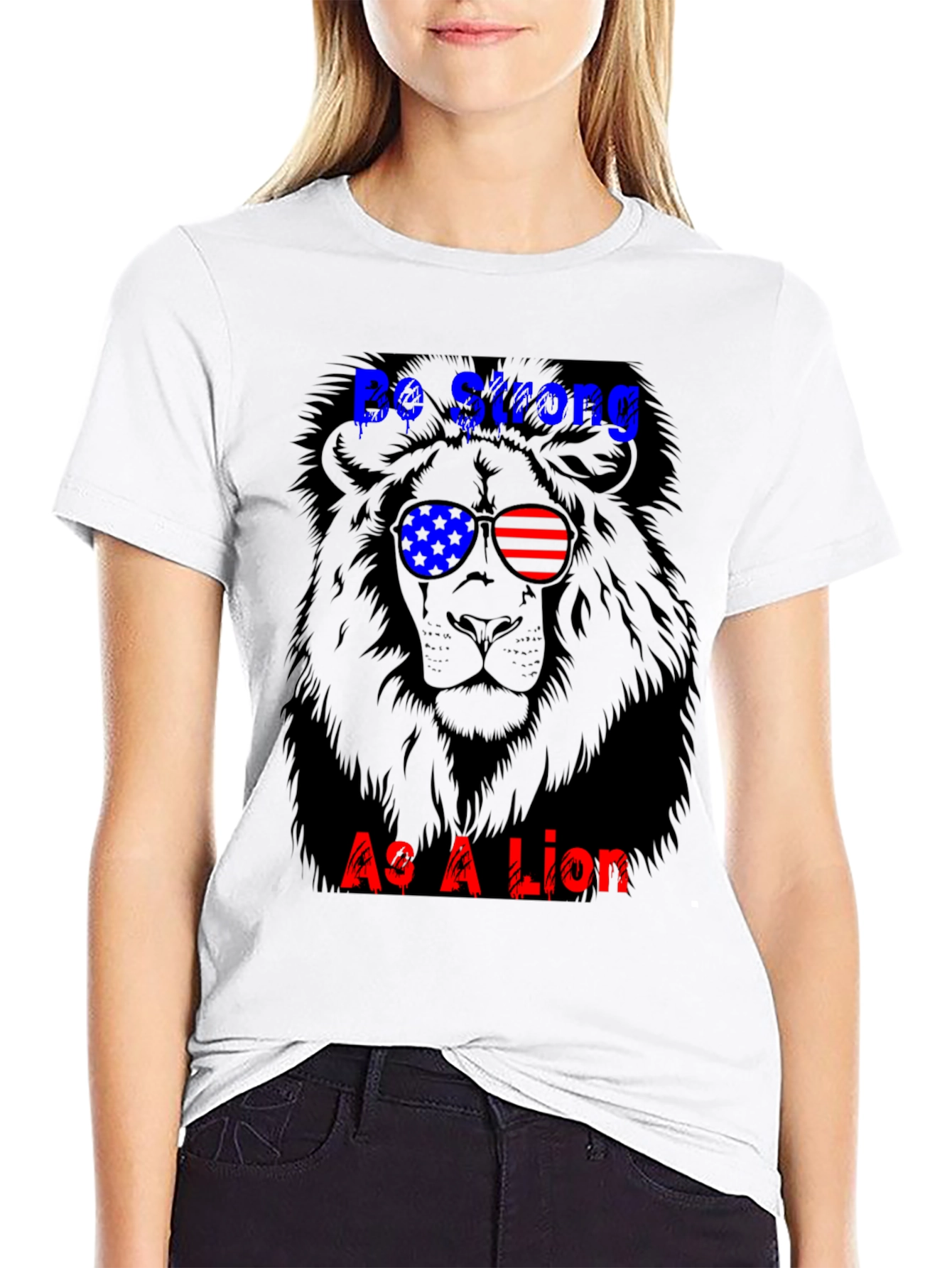 Be Strong Lion Graphic Tee