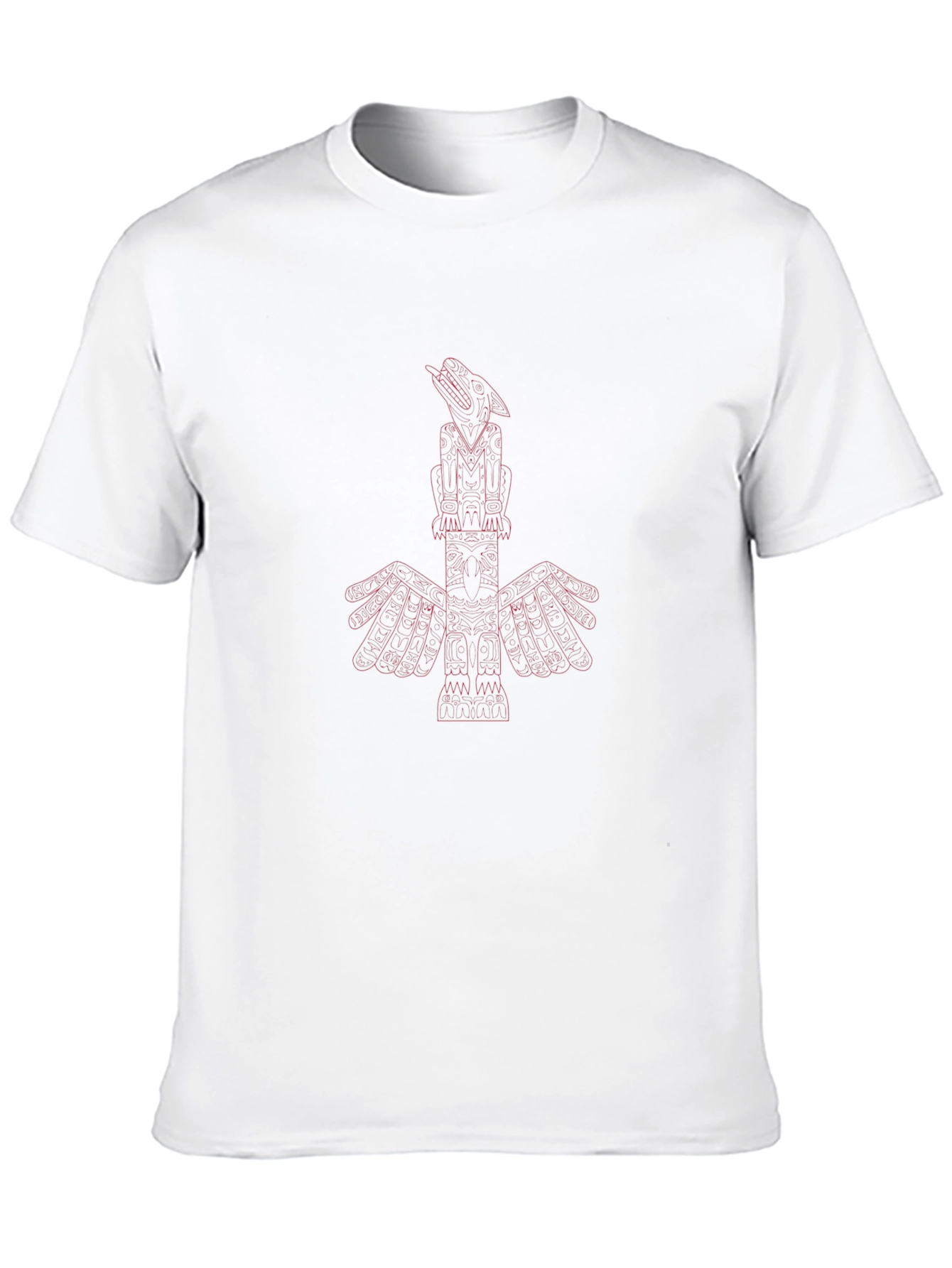 Raven Totem Pole Graphic Tee - Black