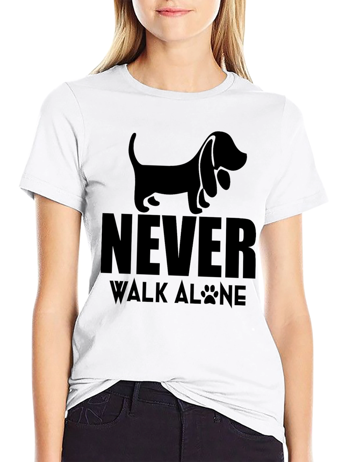 Never Walk Alone Dog T-Shirt
