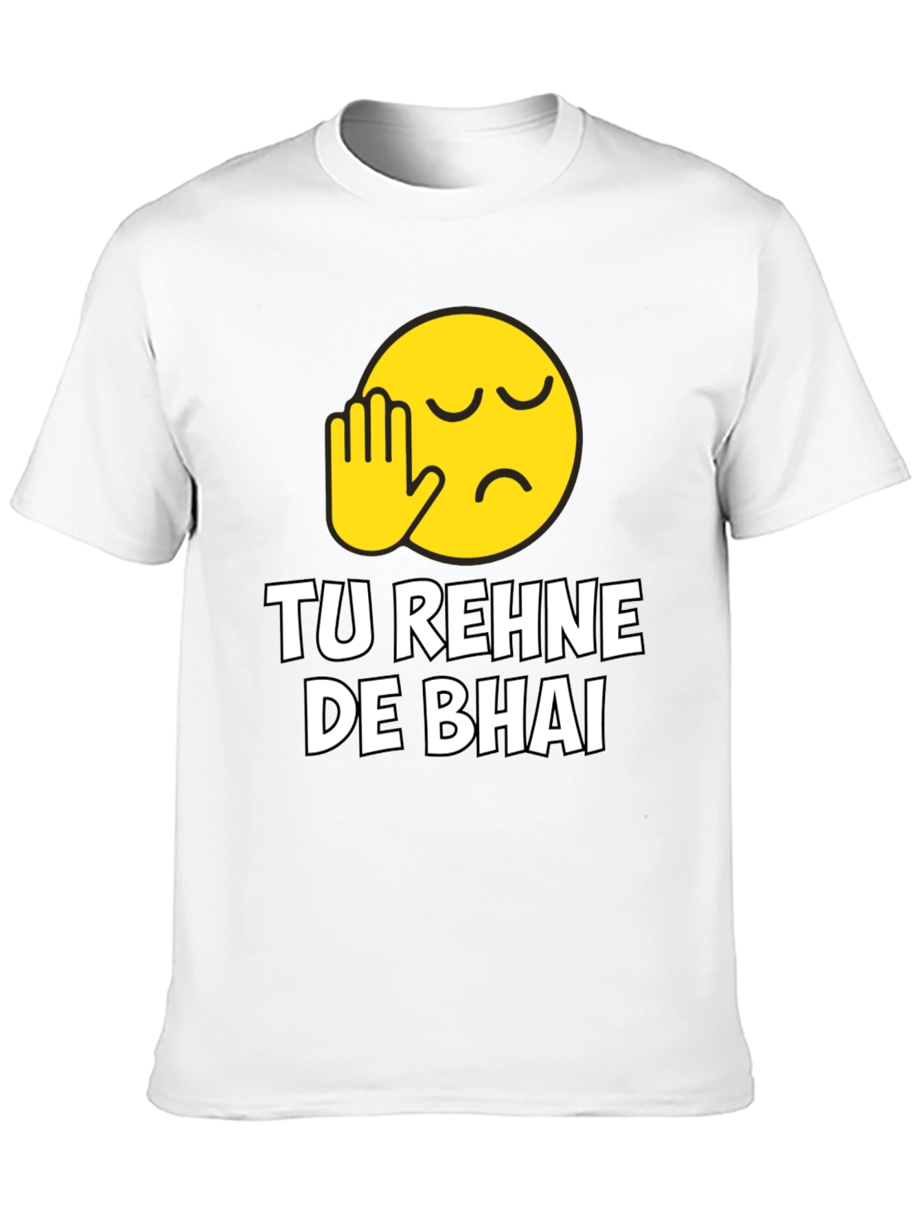 Tu Rehne De Bhai Graphic T-Shirt - Black