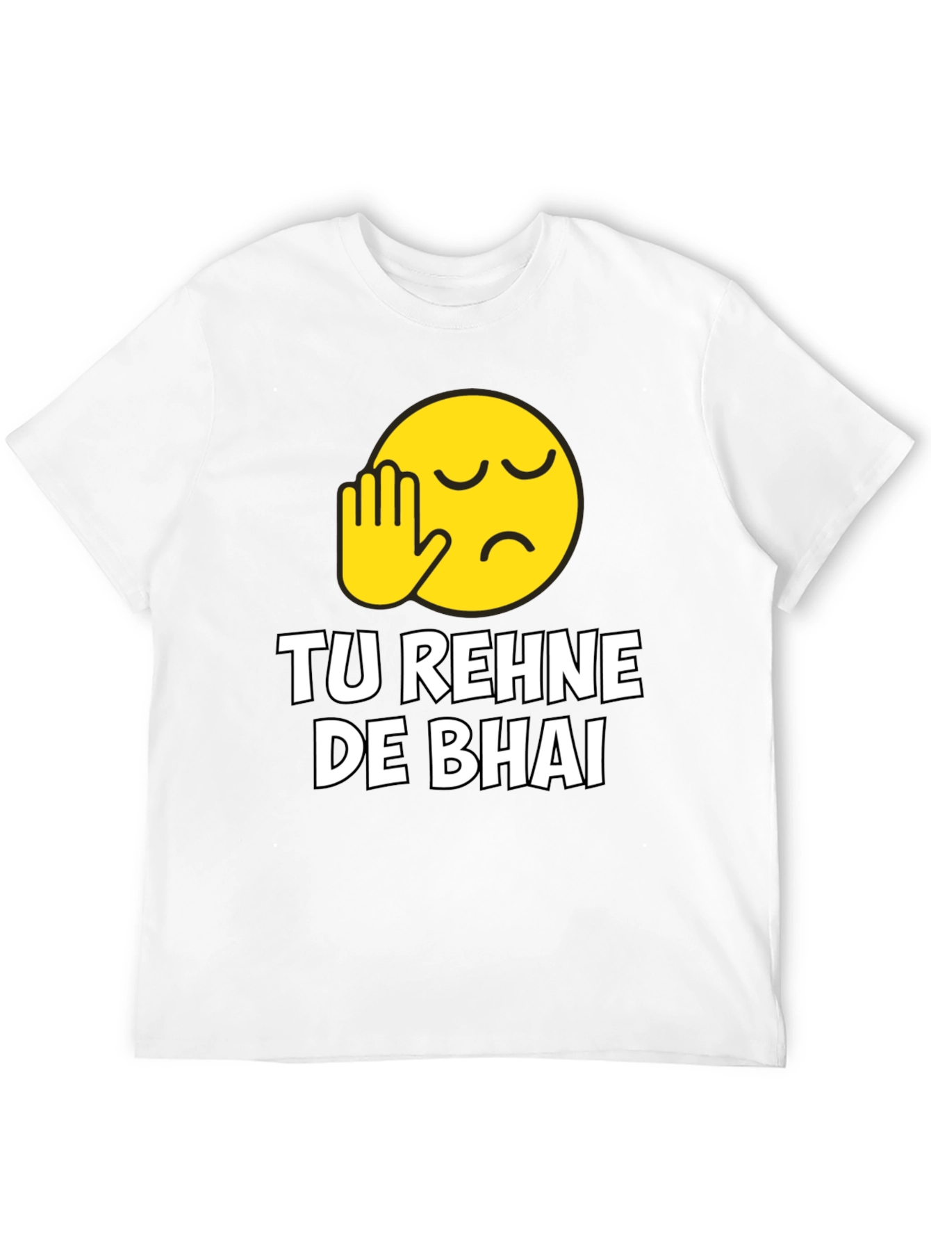 Tu Rehne De Bhai Graphic T-Shirt - Black