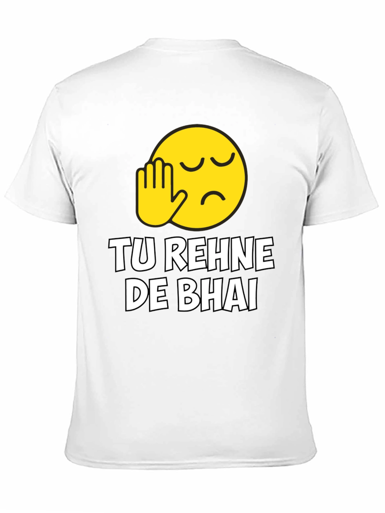 Tu Rehne De Bhai Graphic T-Shirt - Black