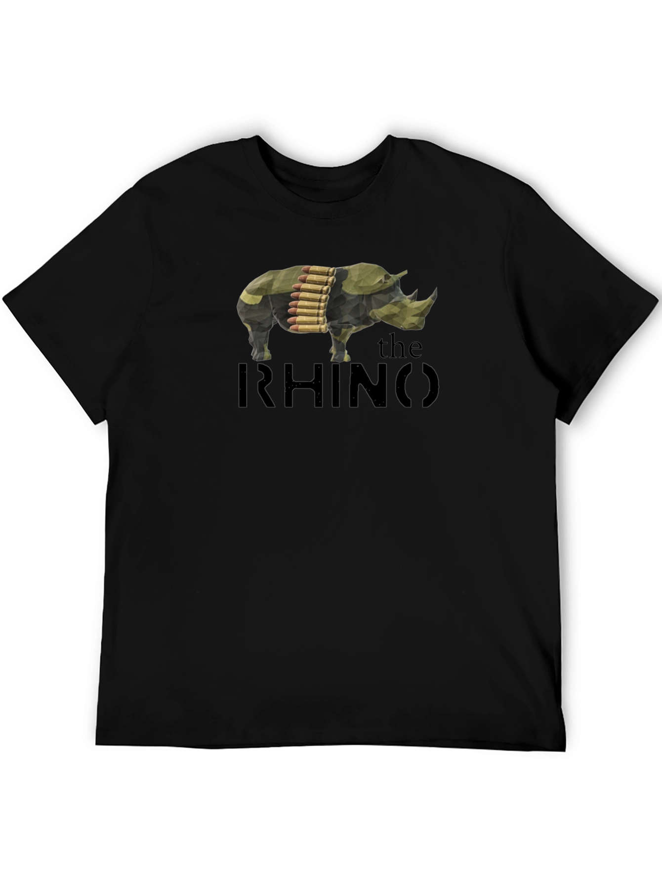 The Rhino Graphic T-Shirt - Mens Black Tee