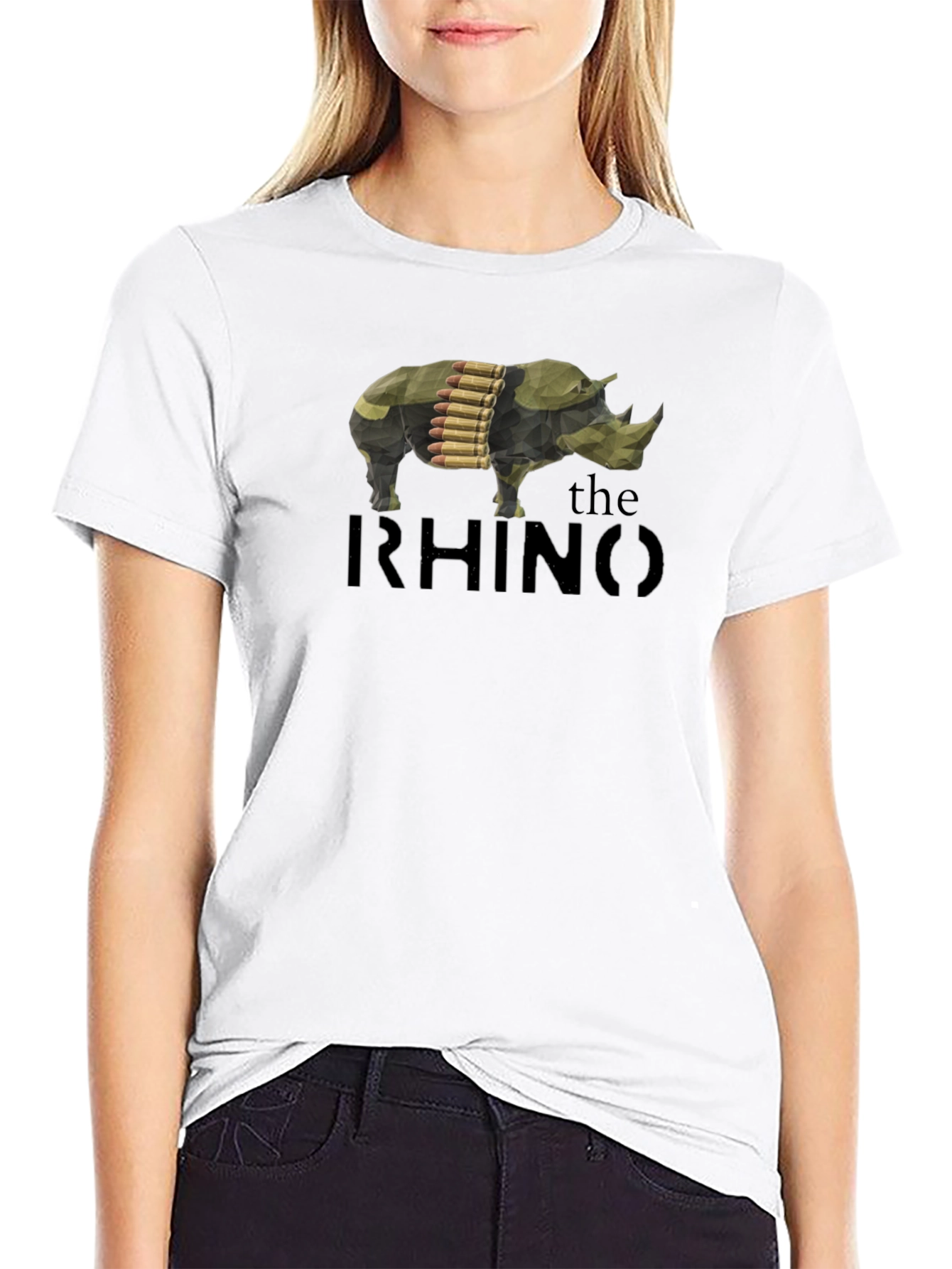 The Rhino Graphic T-Shirt - Mens Black Tee