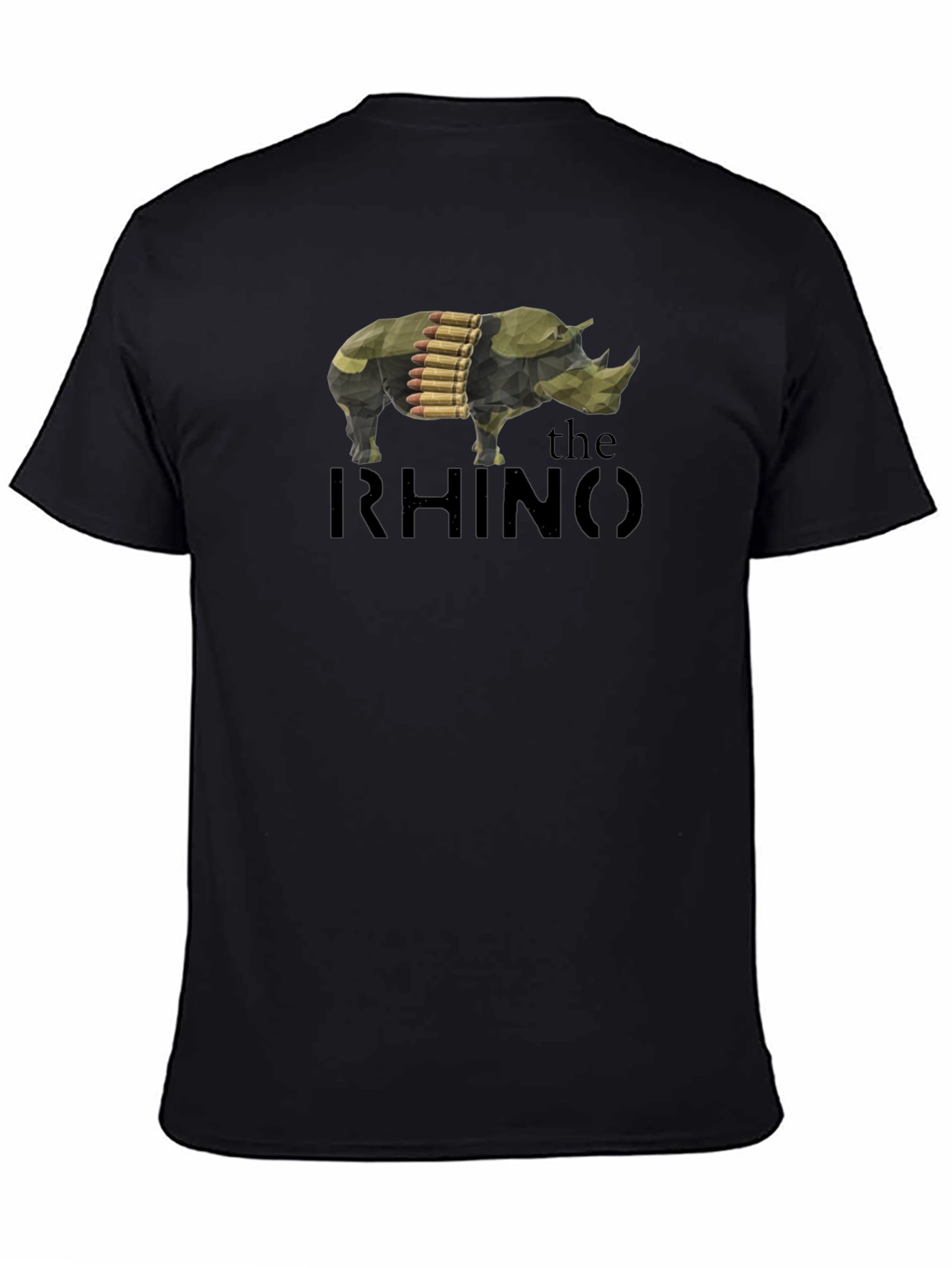 The Rhino Graphic T-Shirt - Mens Black Tee