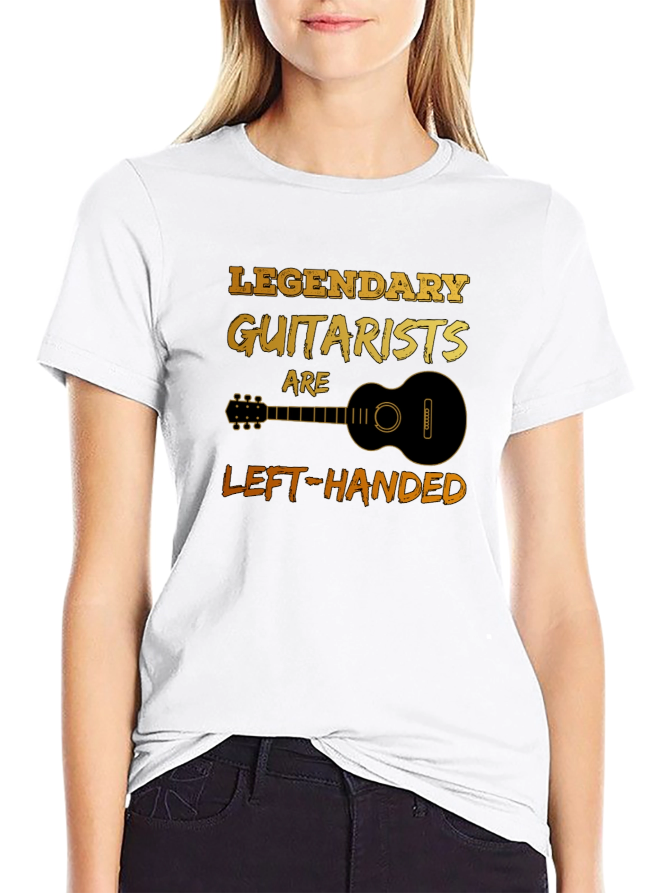 Legendary Guitarists Left-Handed Graphic T-Shirt