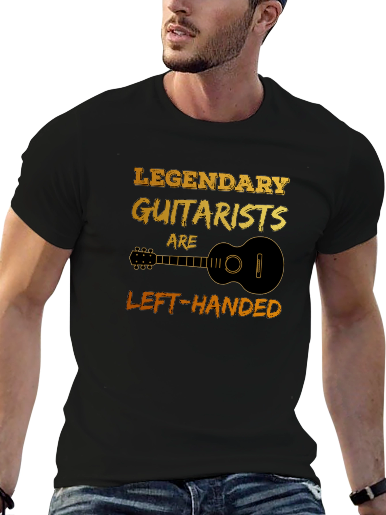 Legendary Guitarists Left-Handed Graphic T-Shirt