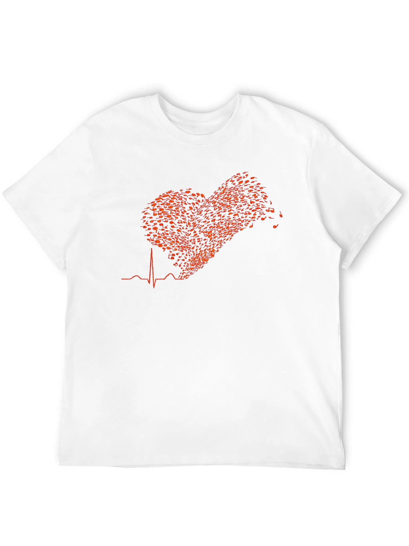 Musical Heartbeat T-Shirt - Black